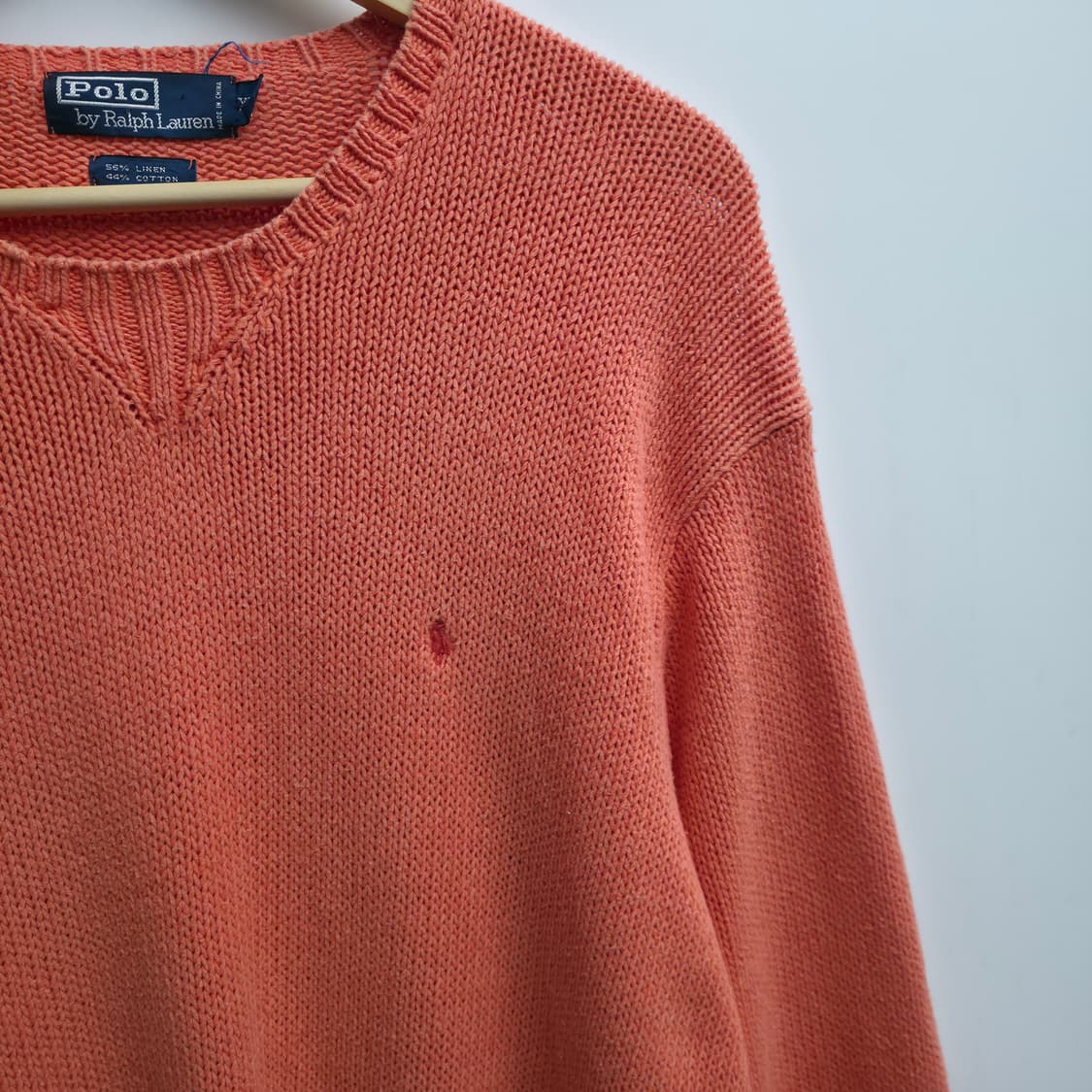 [XXL] 90's 폴로 랄프로렌 린넨 코튼 니트 상품이미지4