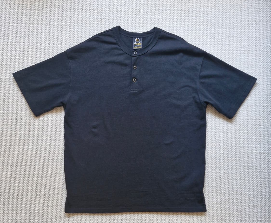 프리즘웍스 헨리넥 반팔티 블랙 XL  상품이미지2