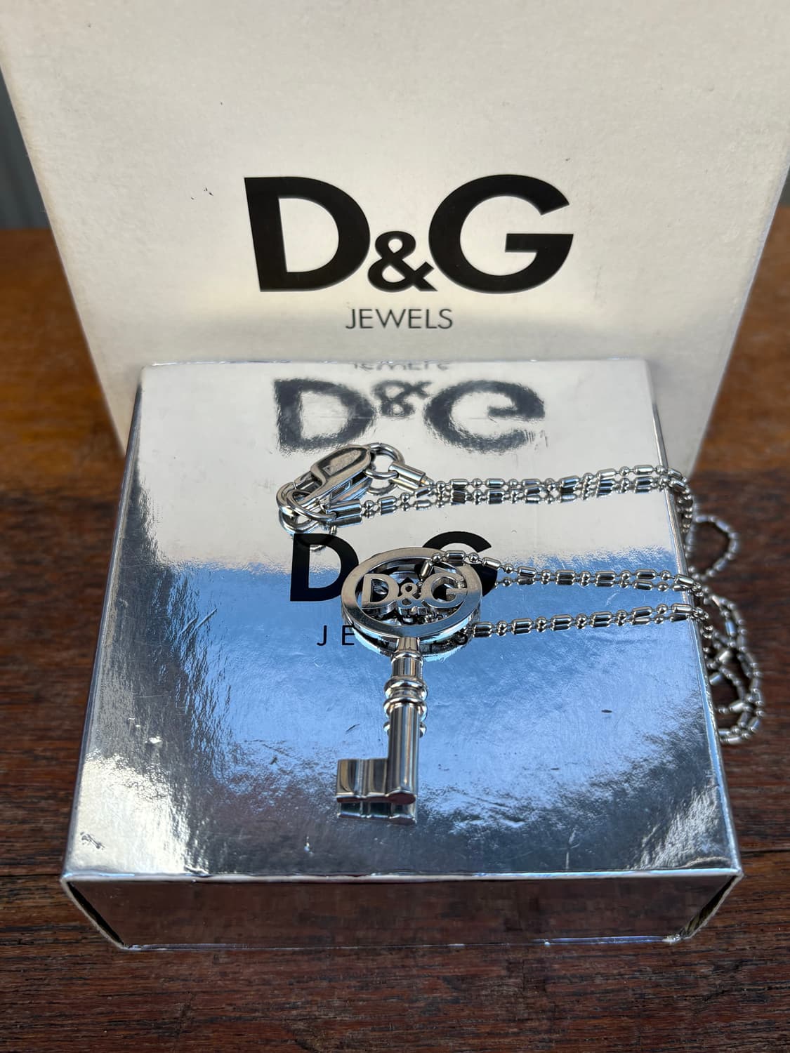 돌체앤가바나 도그태그 실버 목걸이 y2k 상품이미지6