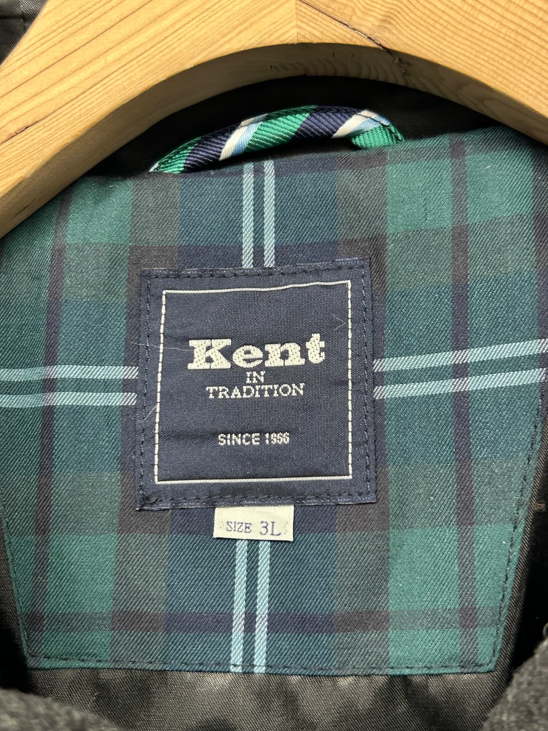 Kent 차콜 그레이 멜톤울 더플코트 상품이미지4