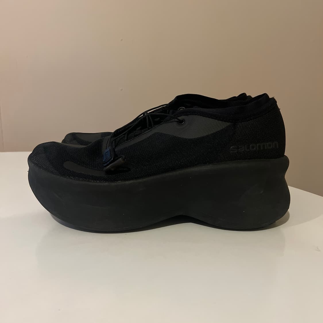 (w) 살로몬 x 꼼데가르송 센스 필 플랫폼 블랙 상품이미지2