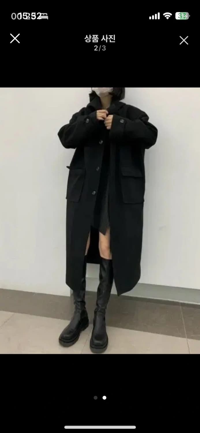 후드 롱코트 상품이미지2