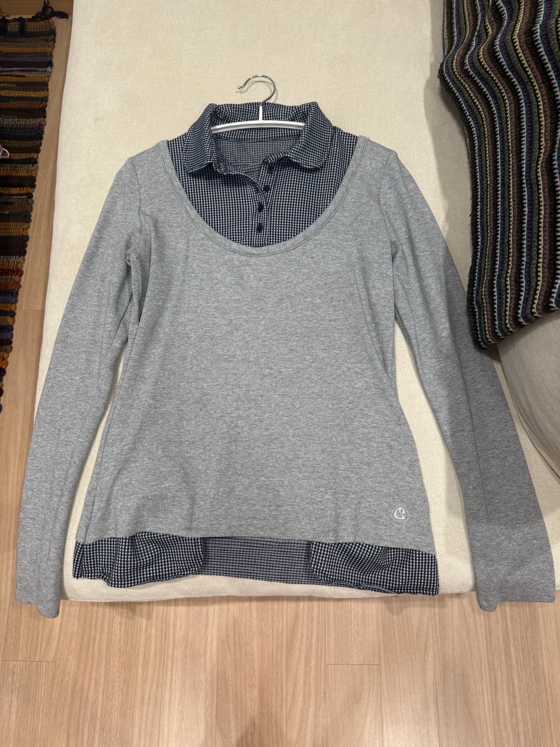 reversible collar longsleeves melange gr 상품이미지6