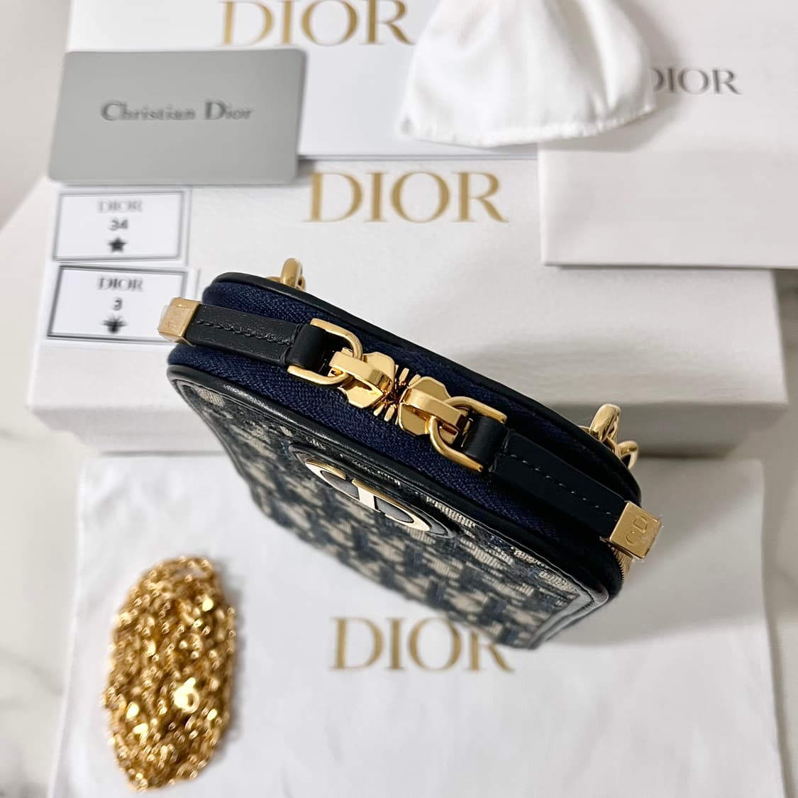 [S+급/정품] 디올 30 몽테인 오블리크 폰홀더 체인 크로스백 가방 상품이미지4