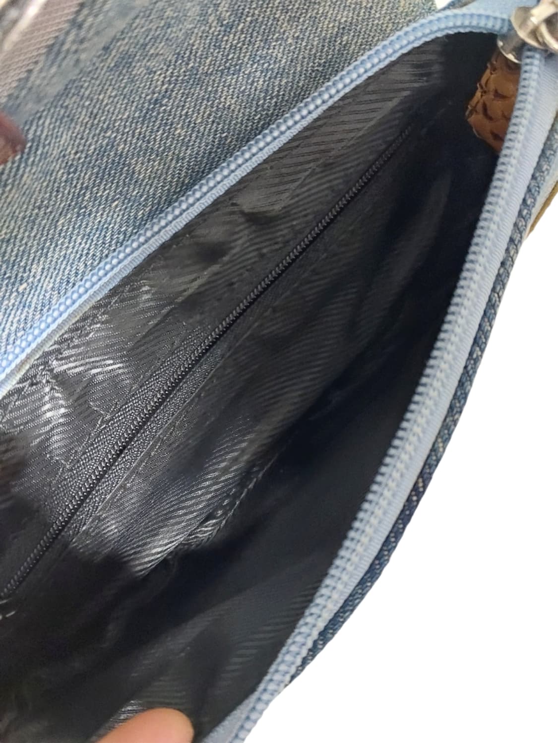 빈티지 데님 파이톤 미니백 상품이미지5