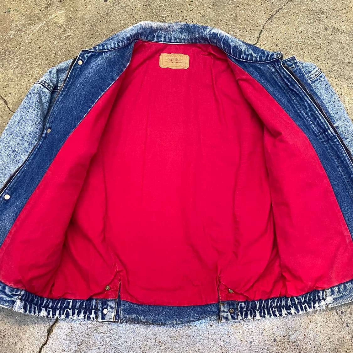 레어 90s Made in USA 빈티지 리바이스 블루종 데님자켓 청자켓 상품이미지8
