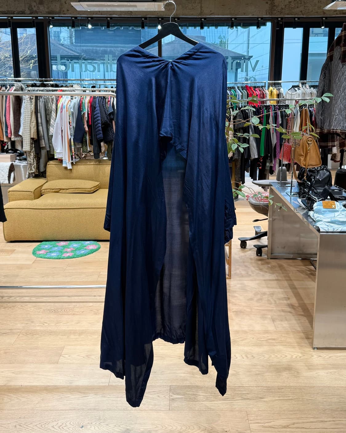 꼼데가르송 네이비 언발 드레이프 원피스  상품이미지1