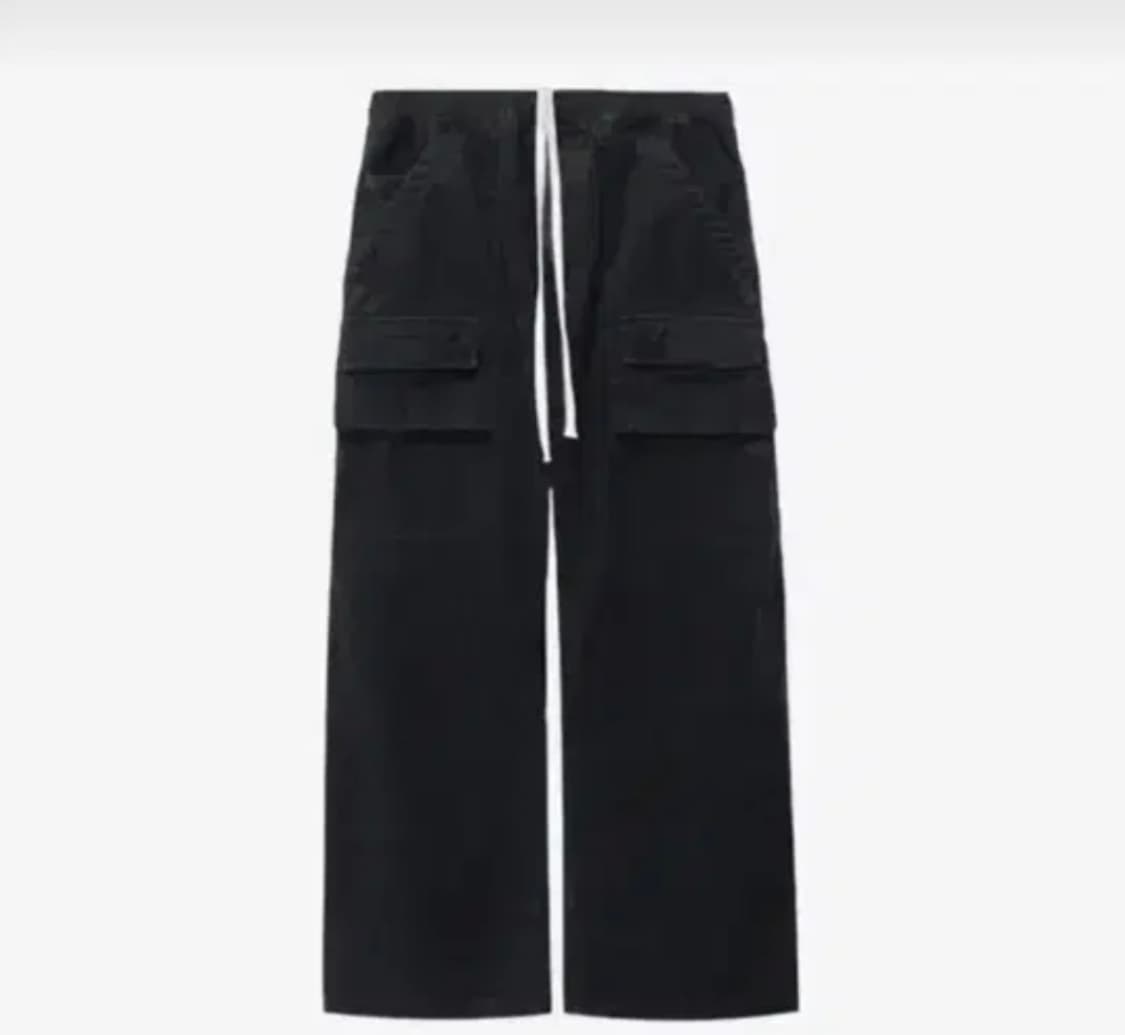 4) 폴리테루 헤비 프론트 카고 팬츠 블랙 헤비프카고 상품이미지1