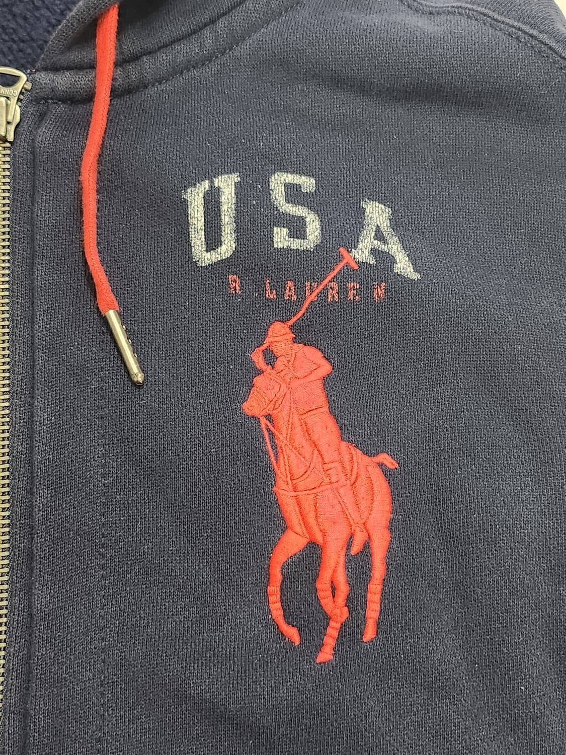 폴로랄프로렌 빅포니 빈티지 USA 후드 집업 상품이미지6