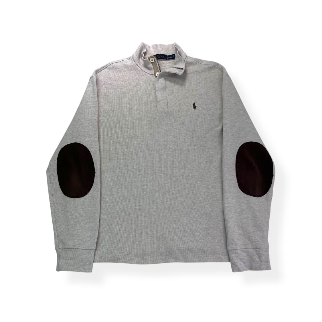 105 폴로 랄프로렌 버튼 반집업 엘보 패치 니트 상품이미지1