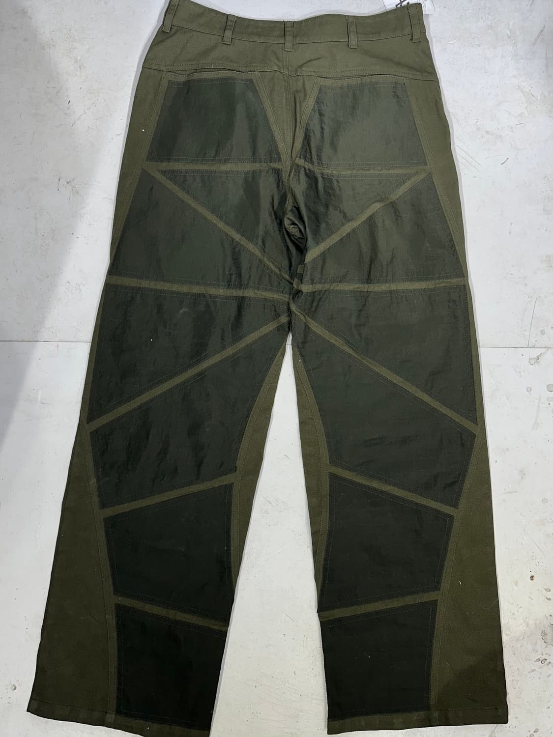 노매뉴얼 새상품 PATCHED PANTS 카키 패치 와이드 팬츠 L 상품이미지5