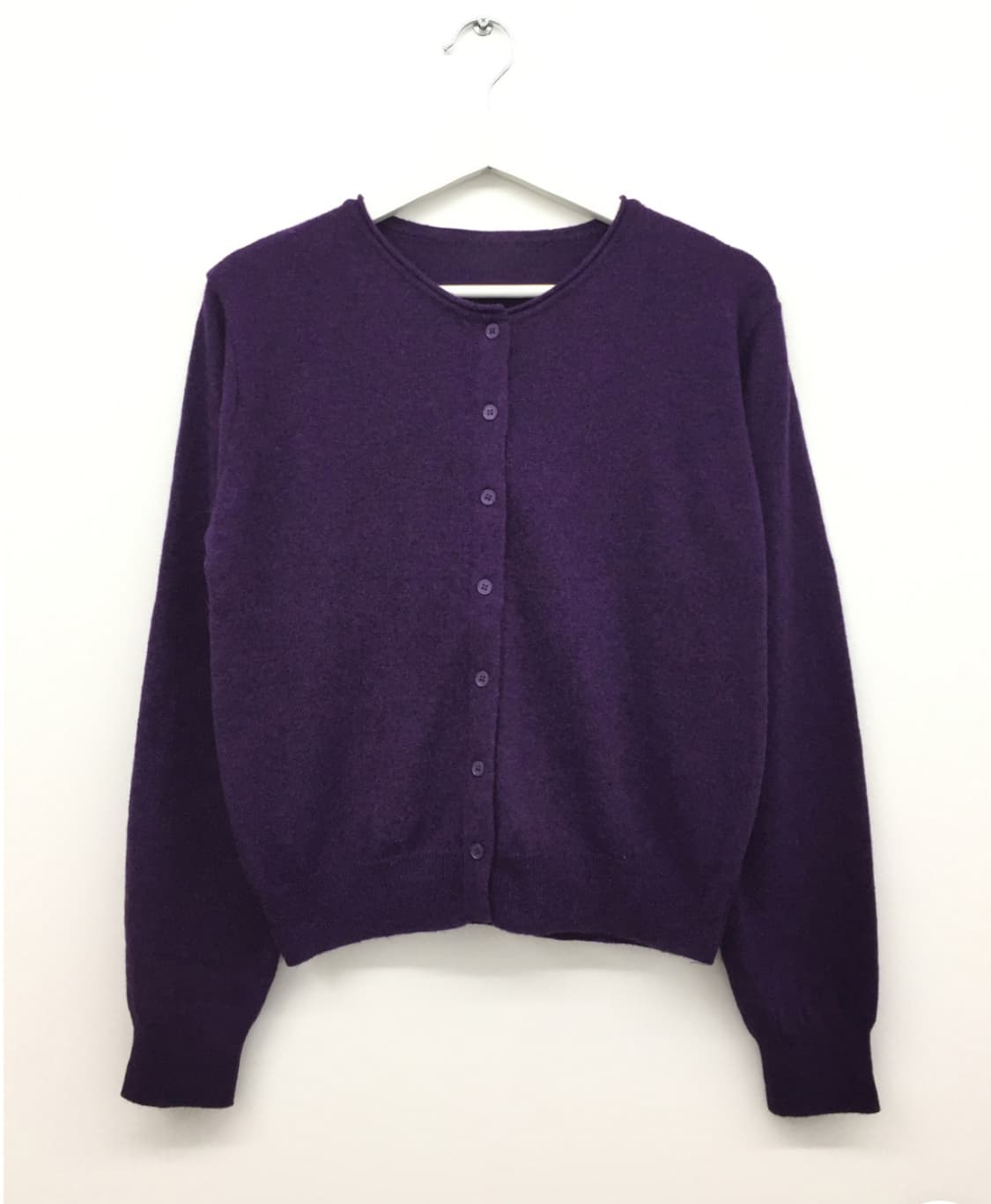 더기 소프트라운드 가디건 퍼플 상품이미지1