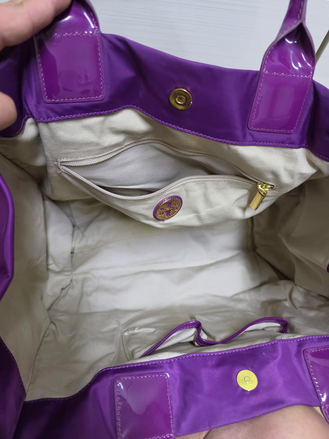 토리버치퍼플토드백  상품이미지4