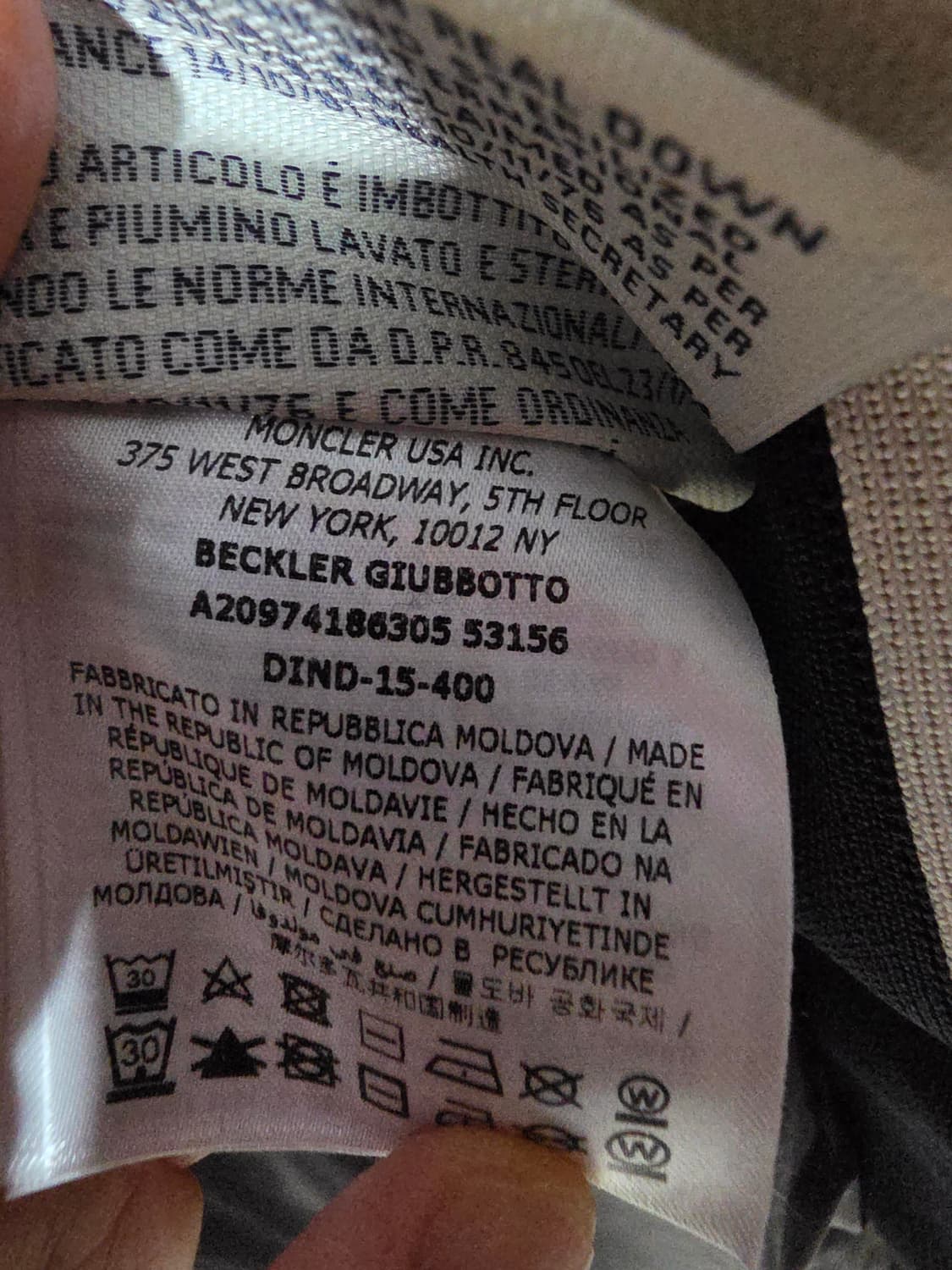 몽클레어 그레노블 BECKLER 블랙 패딩 상품이미지6