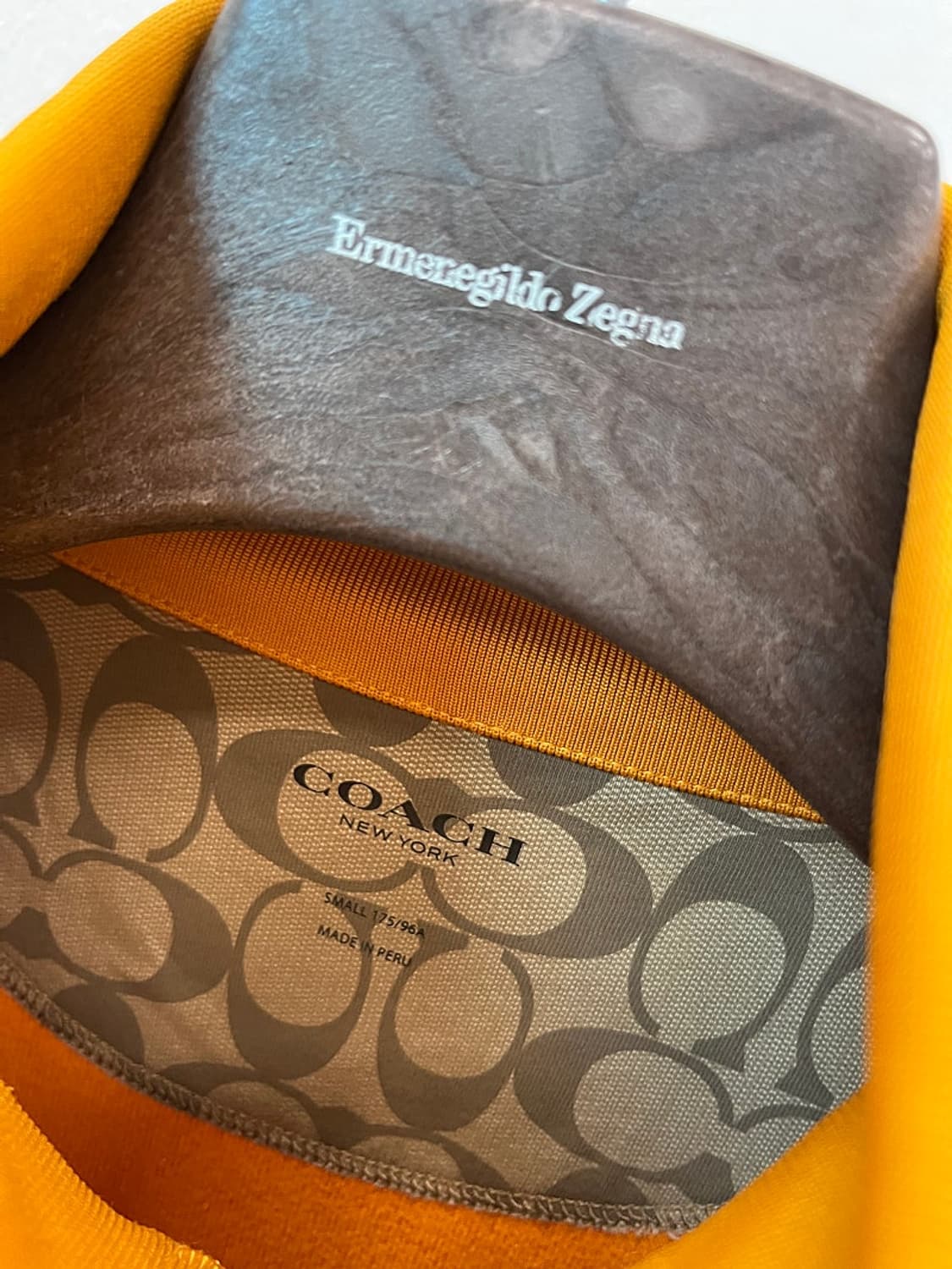 95) 코치 레터링 머스타드 져지  상품이미지8