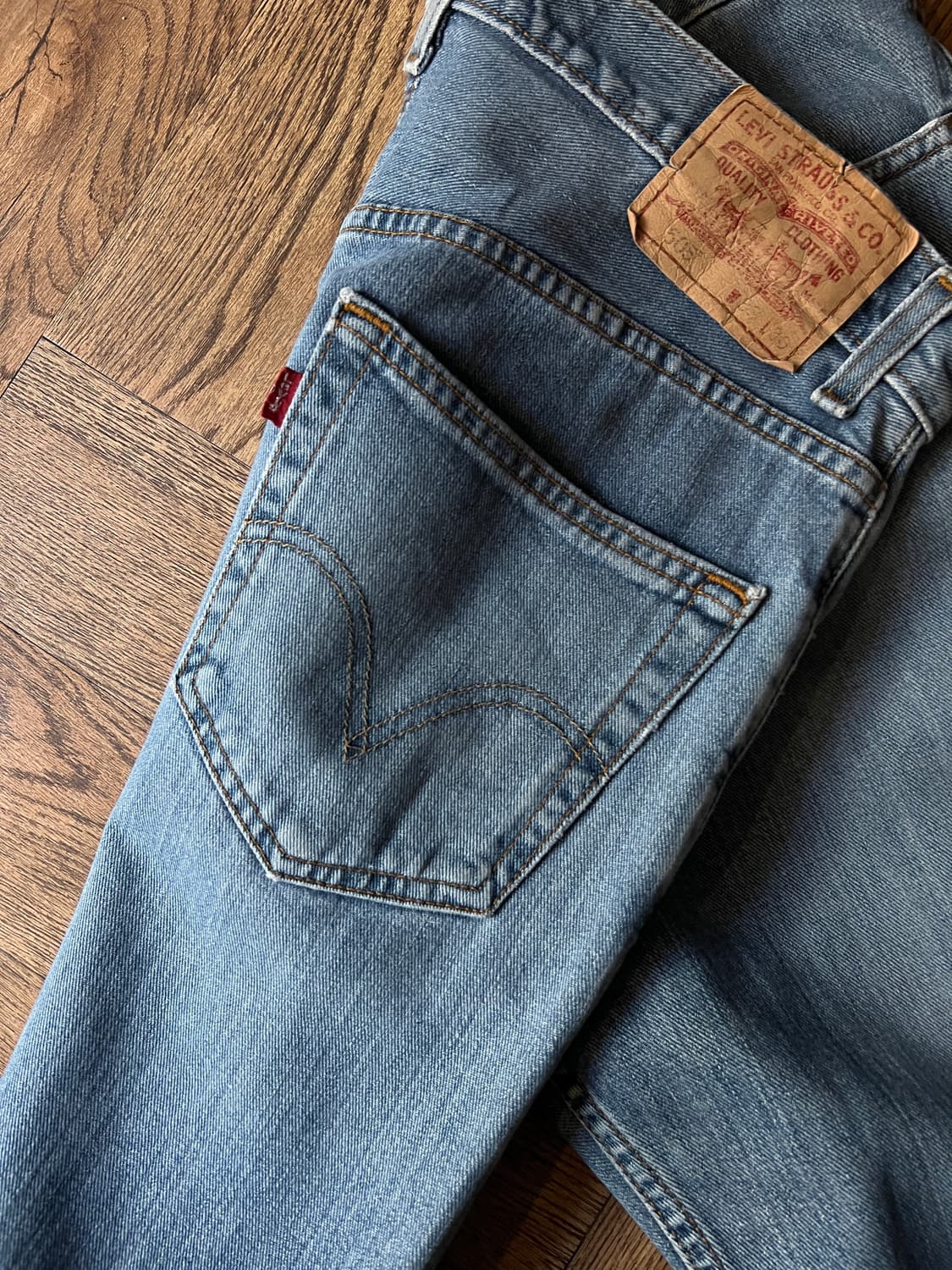 [33]00's 리바이스 USA 505 레귤러 스트레이트핏 데님 팬츠 상품이미지6