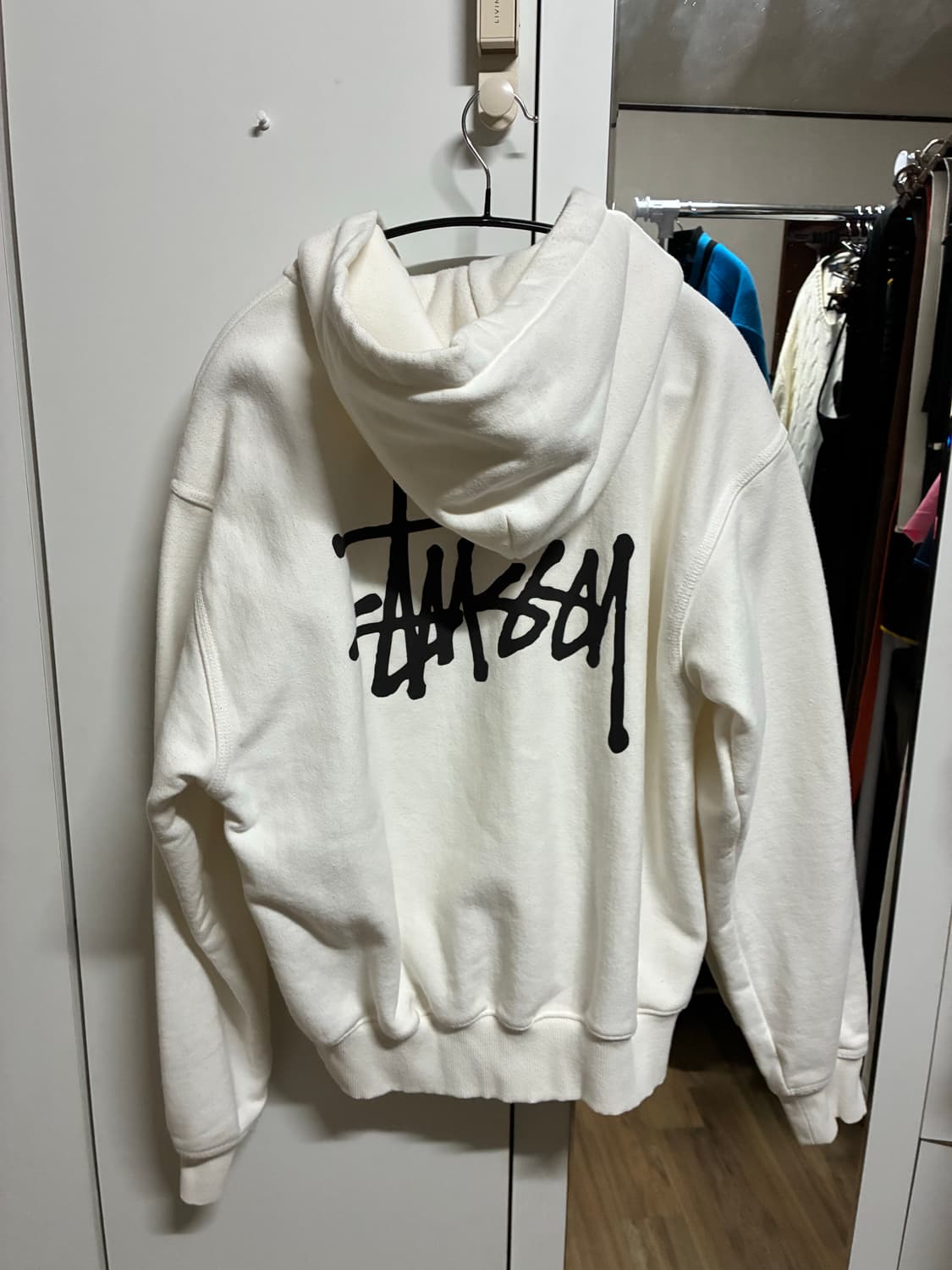 스투시 화이트 후드집업 상품이미지5