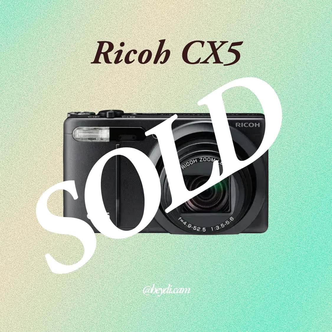 (장원영!) 리코 cx5(ricoh CX5) 블랙 상품이미지1