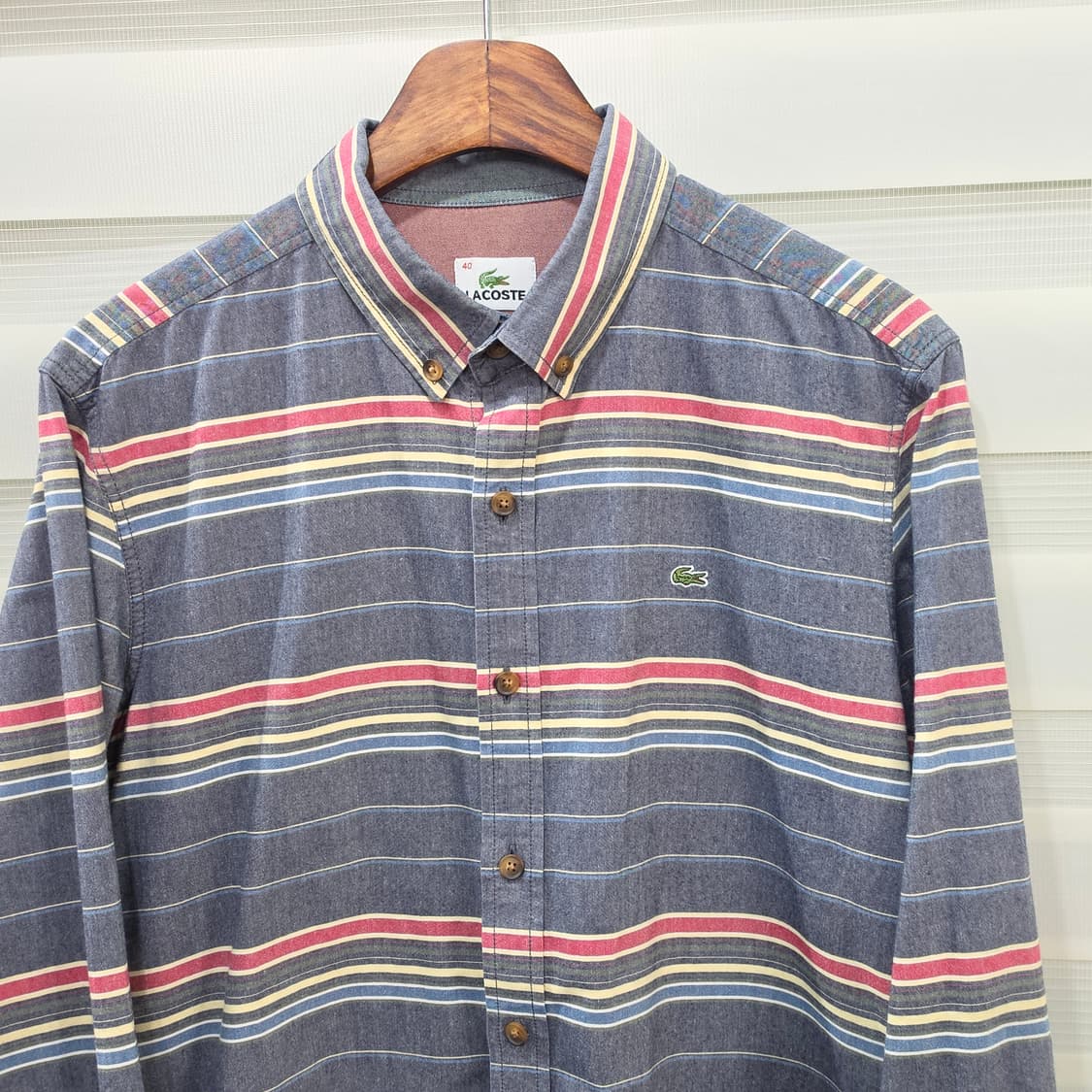 라코스테 스트라이프 셔츠- 40 상품이미지2