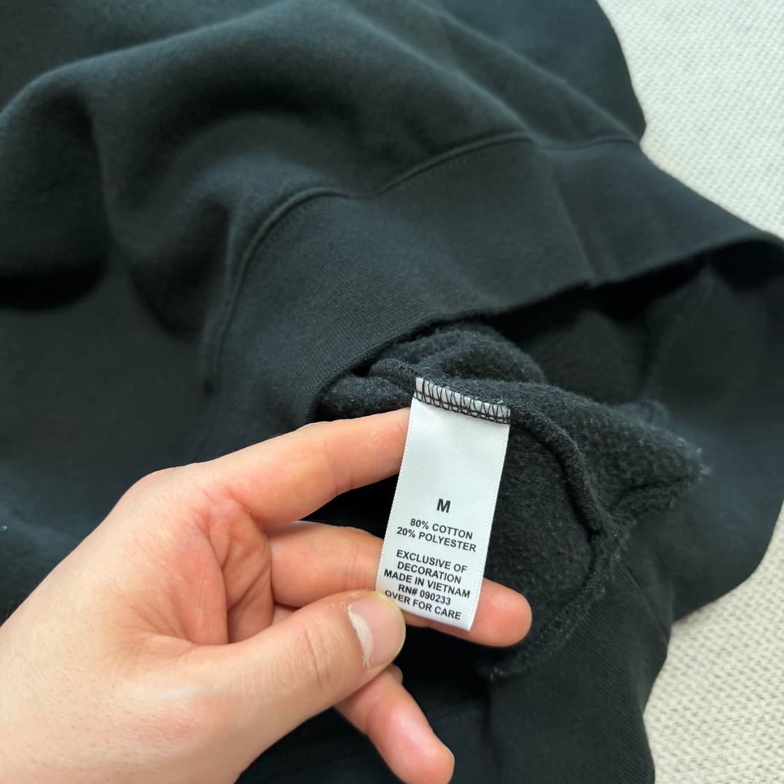 피어오브갓 에센셜 반폴라 기모 맨투맨 상품이미지3