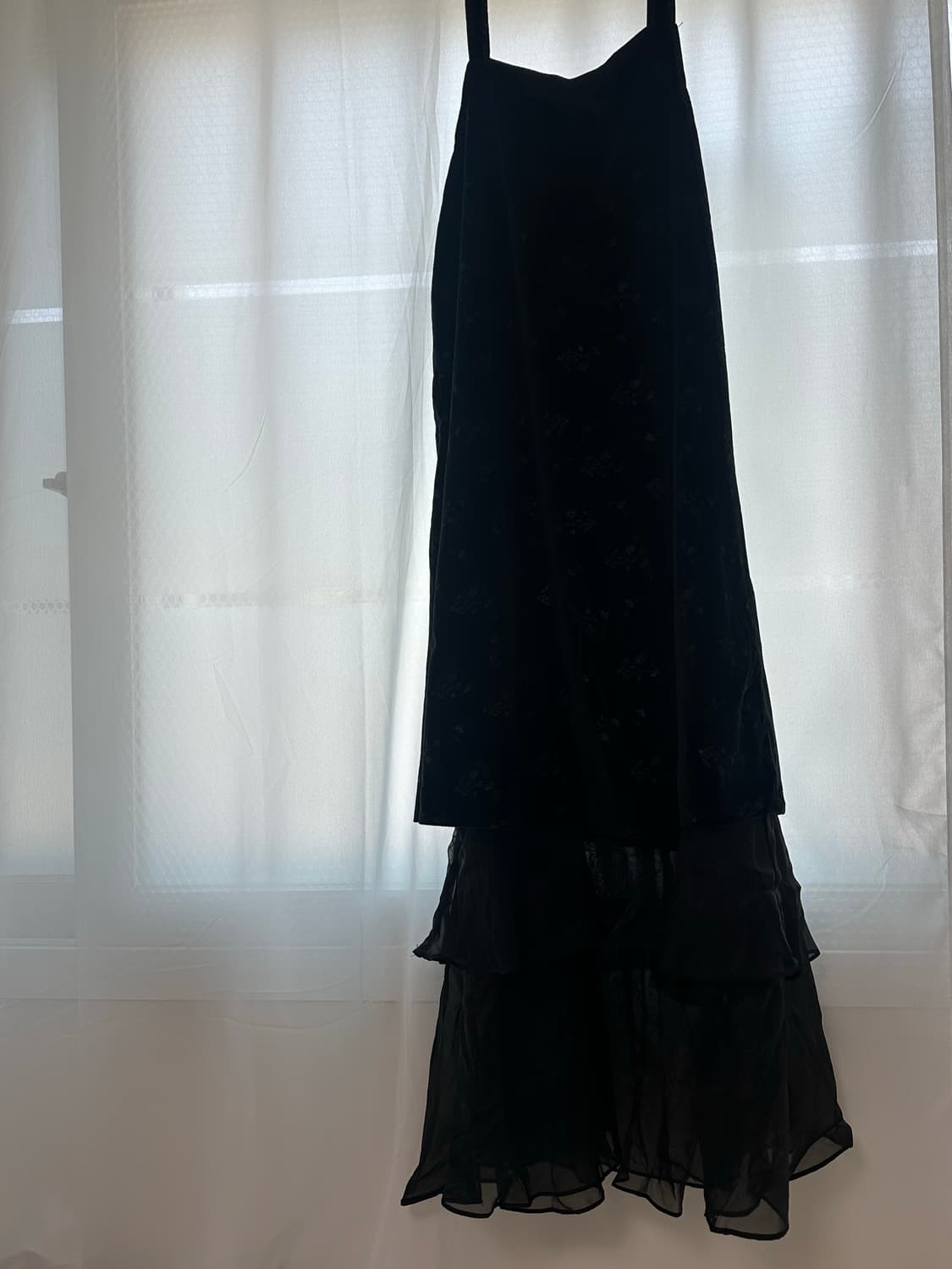 벨벳 오간자 레이어드 원피스 상품이미지7