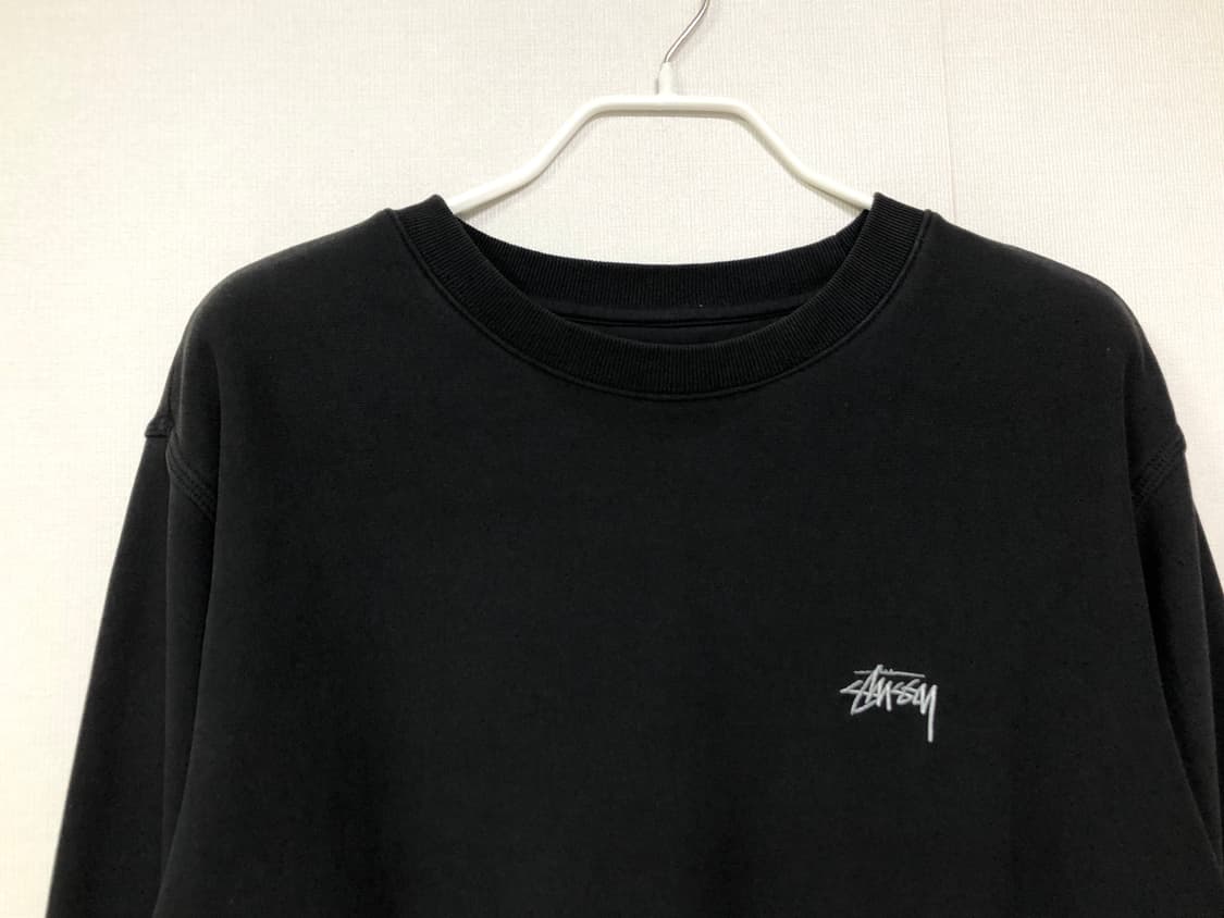 스투시 세미오버핏 기모 맨투맨 M _ 블랙 상품이미지2