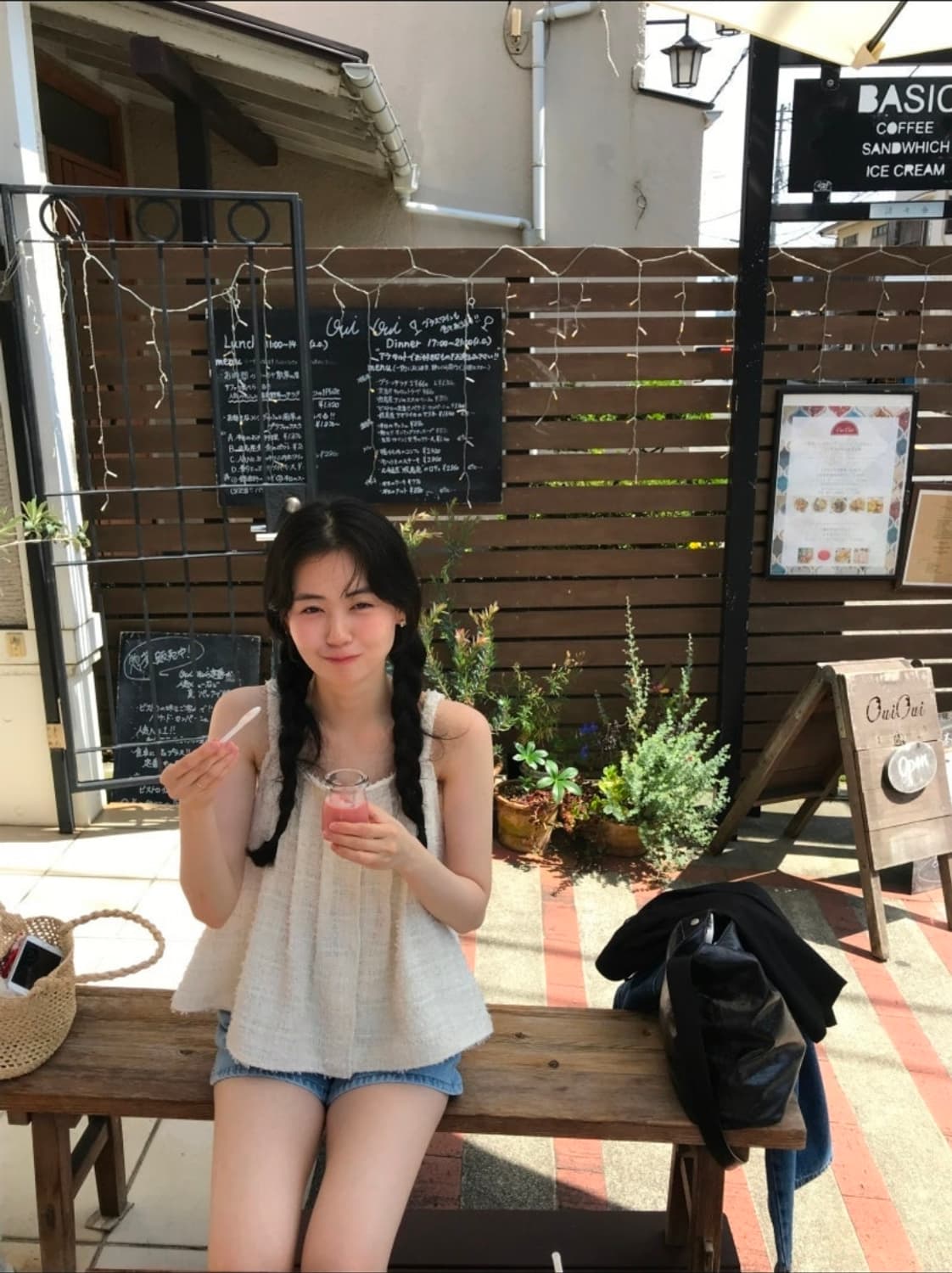 [새상품] 아카이브제이투유 트위드 슬리브리스 로즈 브로치 상품이미지3