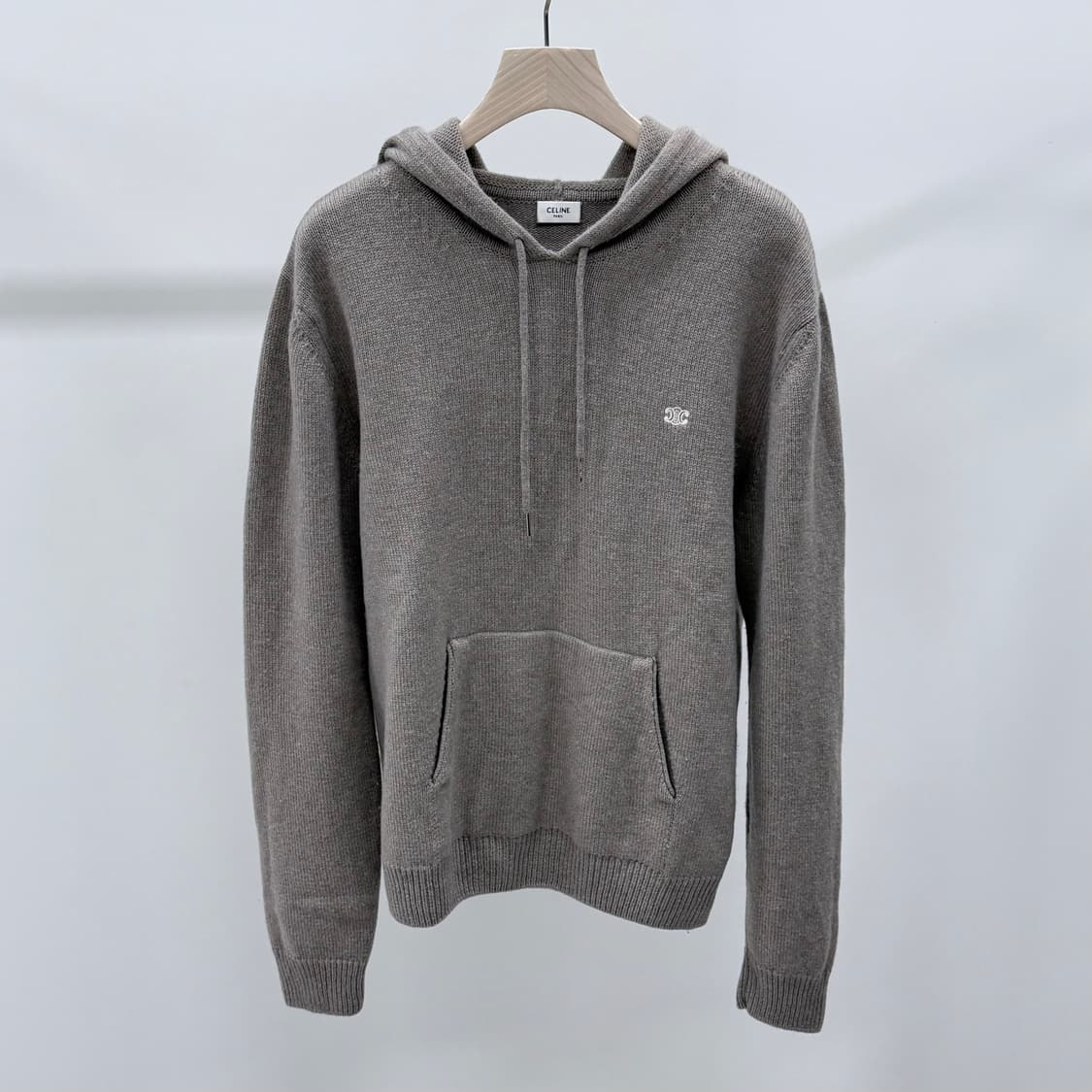 [S+급/2XL] 셀린느 트리오페 울 캐시미어 니트 후드티 상품이미지1