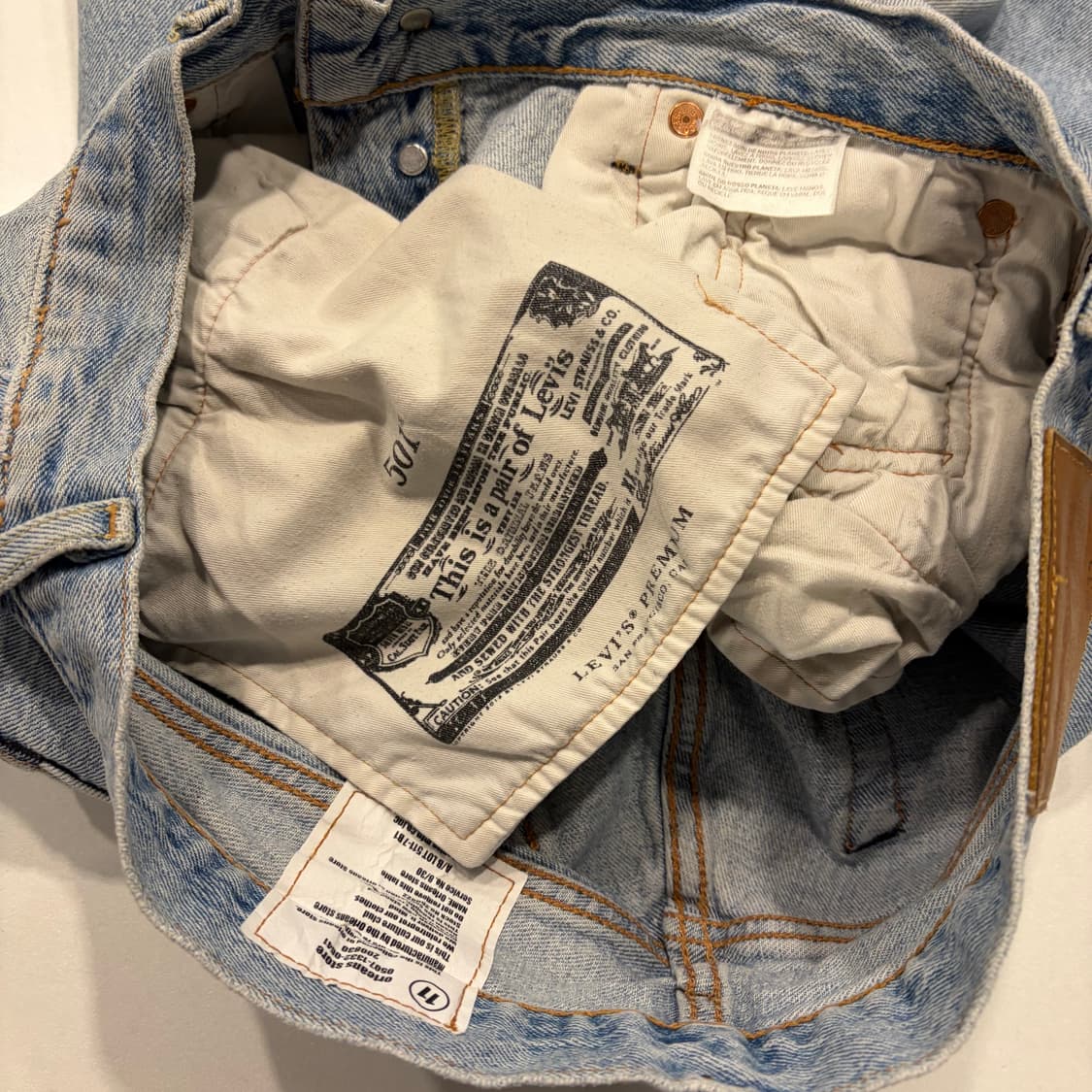 [32] 리바이스 x 올리언스 스토어 501 투톤 데님 팬츠 D403 상품이미지6