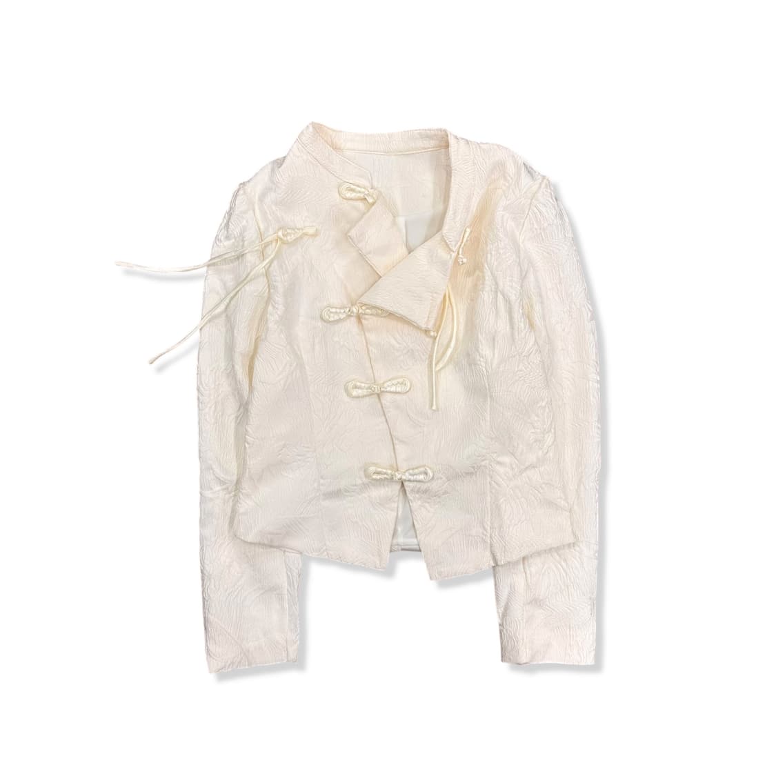 Ivory China Button Embroidered Detail Ja 상품이미지1