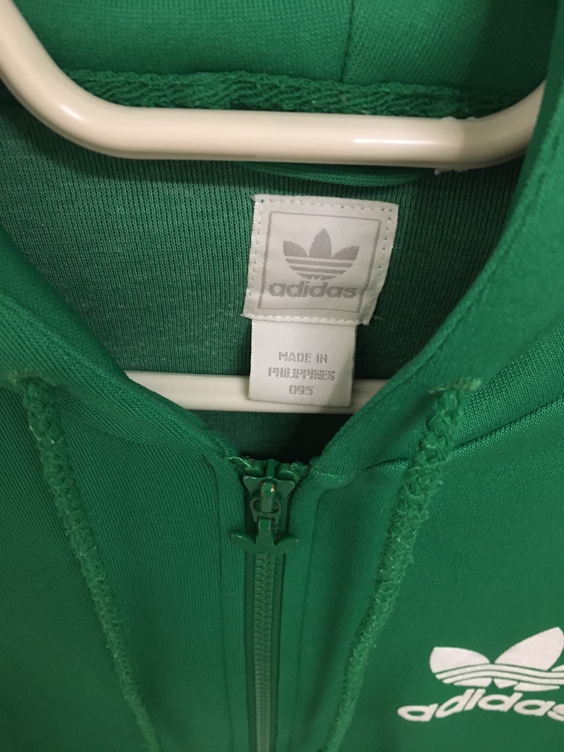 후르츠 유일매물 아디다스 초록 그린 후드집업 상품이미지3