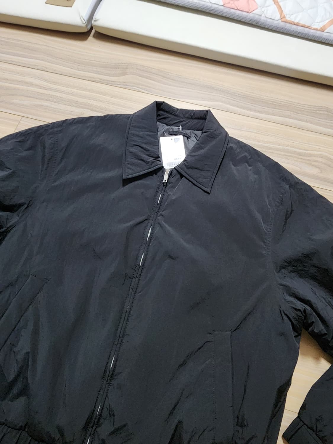 에잇세컨즈패디드블루종자켓점퍼블랙xl 상품이미지3