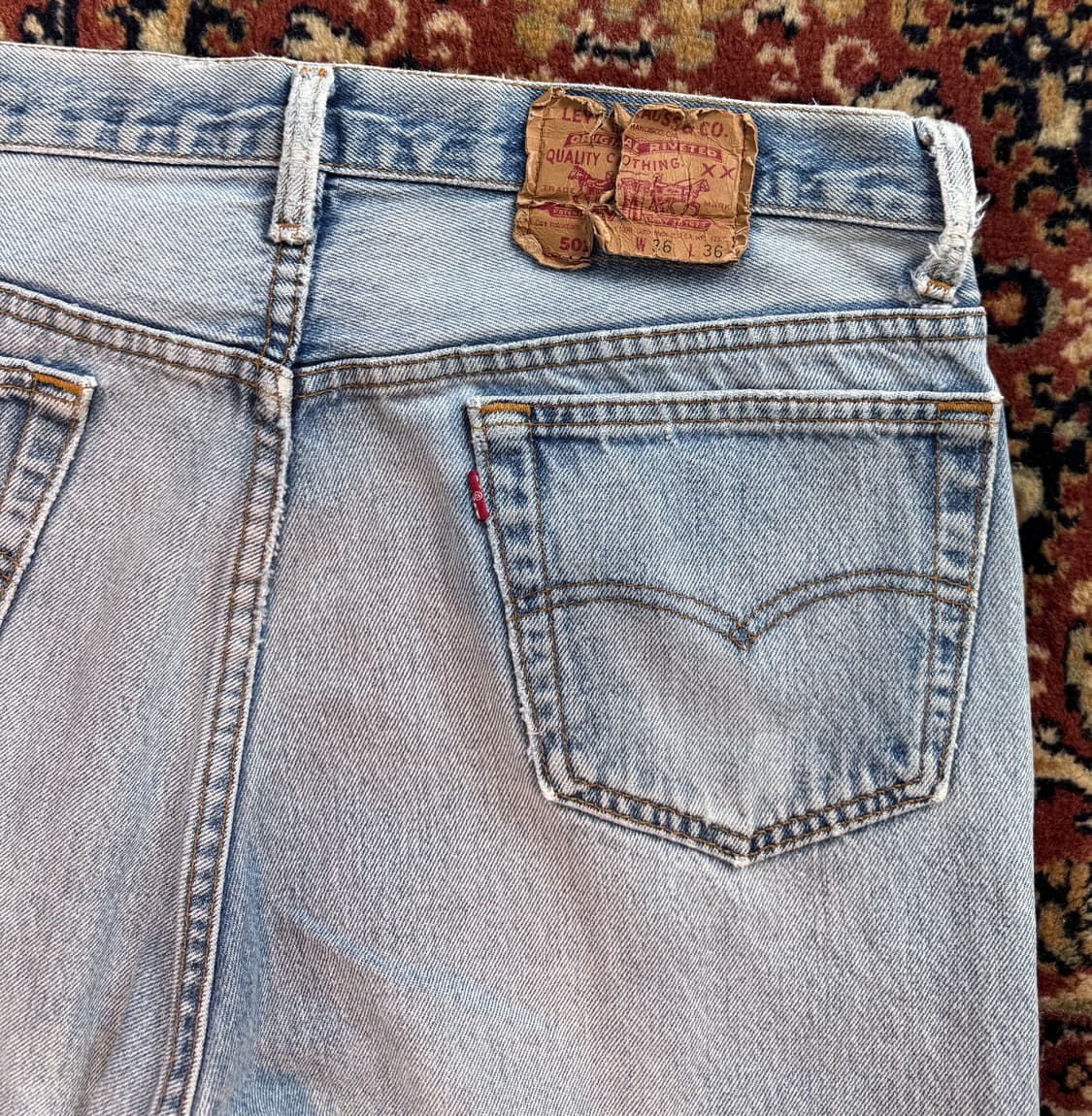 90s usa 빈티지 리바이스 501 데님 36(34~35) (620) 상품이미지4