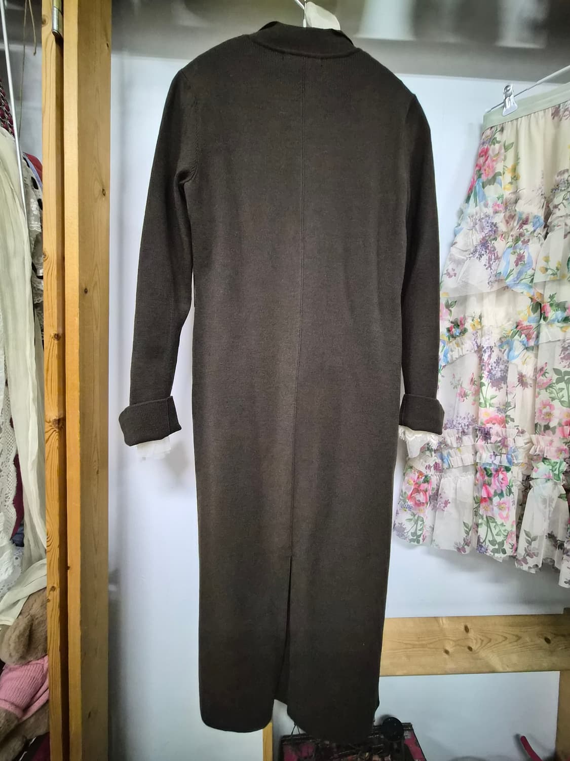 MICHAA미샤  시그니처 골드 버튼 니트  원피스 상품이미지8