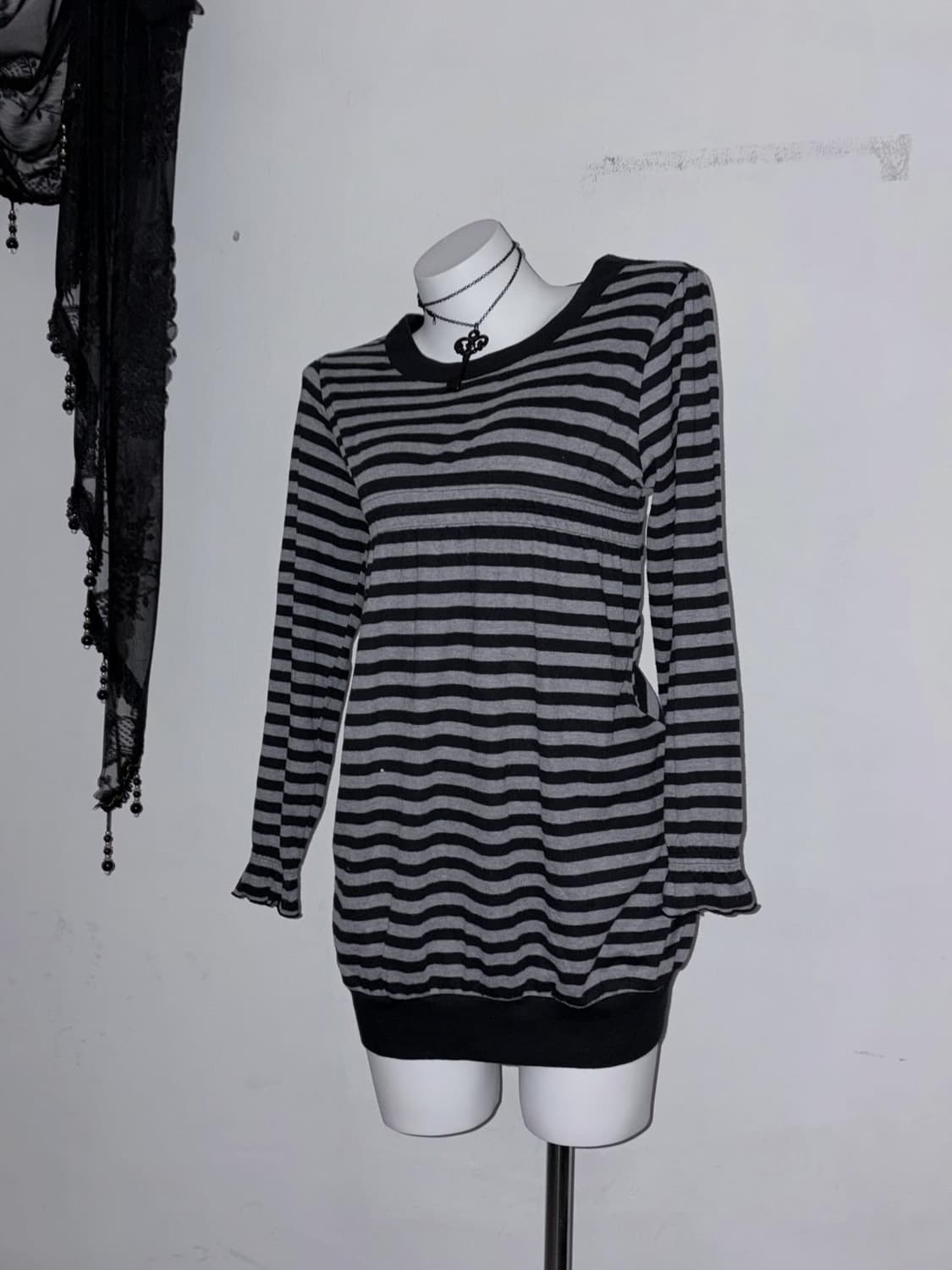 키치 곰돌이 후집 & 공겜여주 도트 믹스코디🎵🖤 상품이미지7