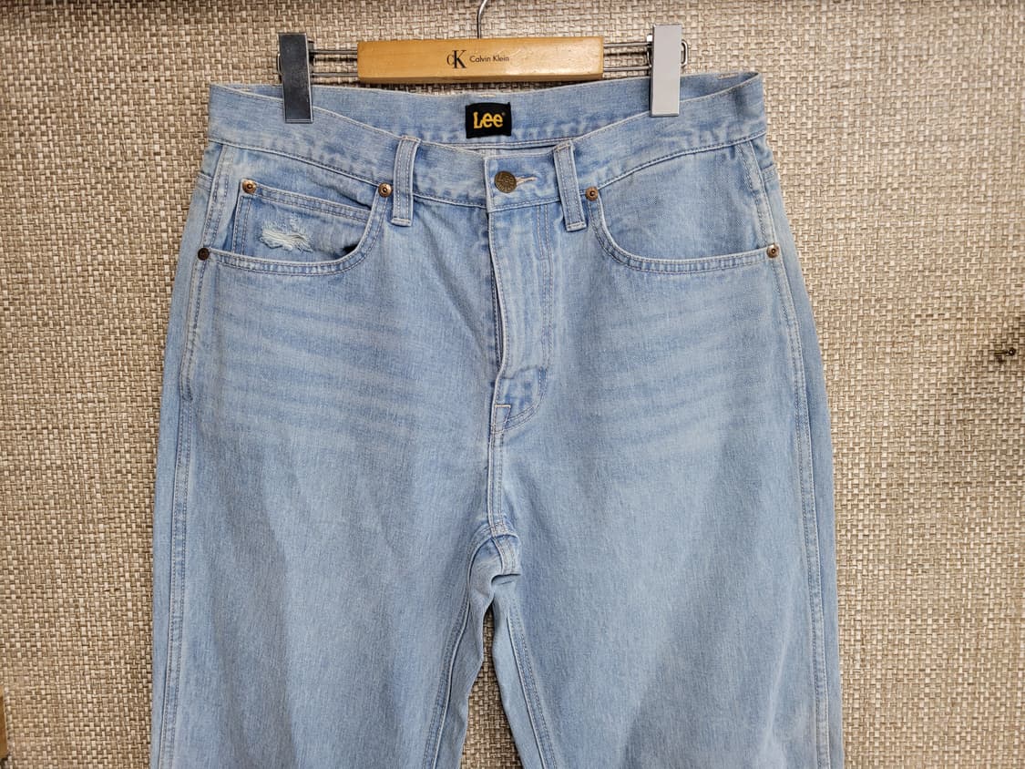 32인치 LEE 와이드핏 청바지 리 아메카지 연청 상품이미지2