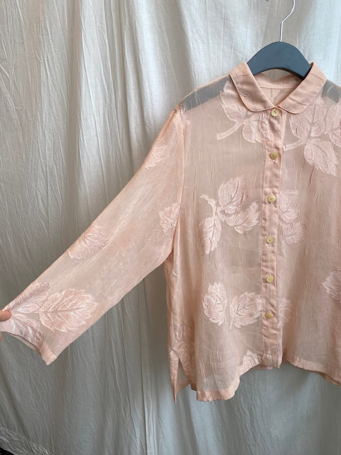 코랄 시스루 블라우스(F) 상품이미지6