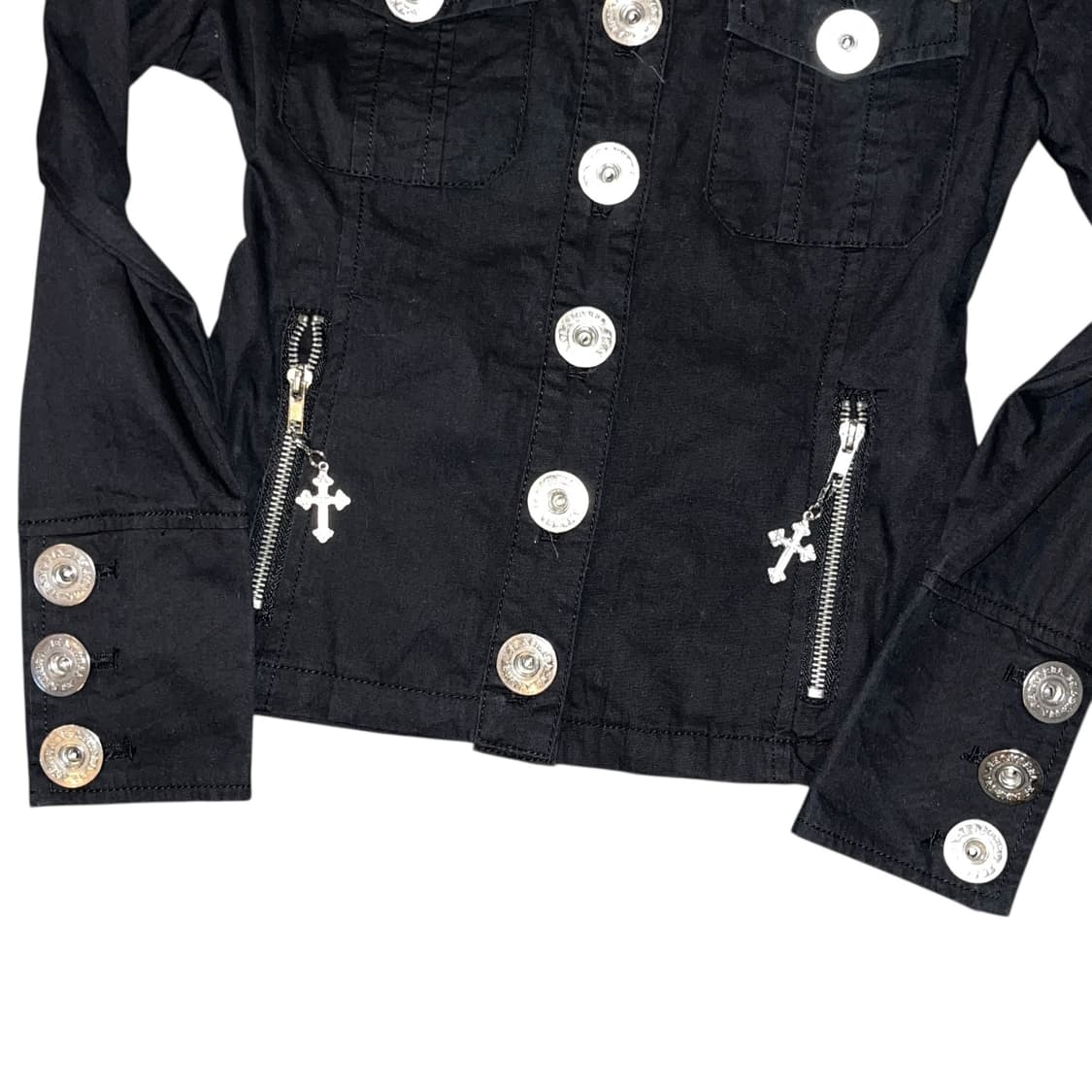 d.i.a 다이아 십자참 자수 스터드 자켓 갸루y2k펑크 상품이미지4