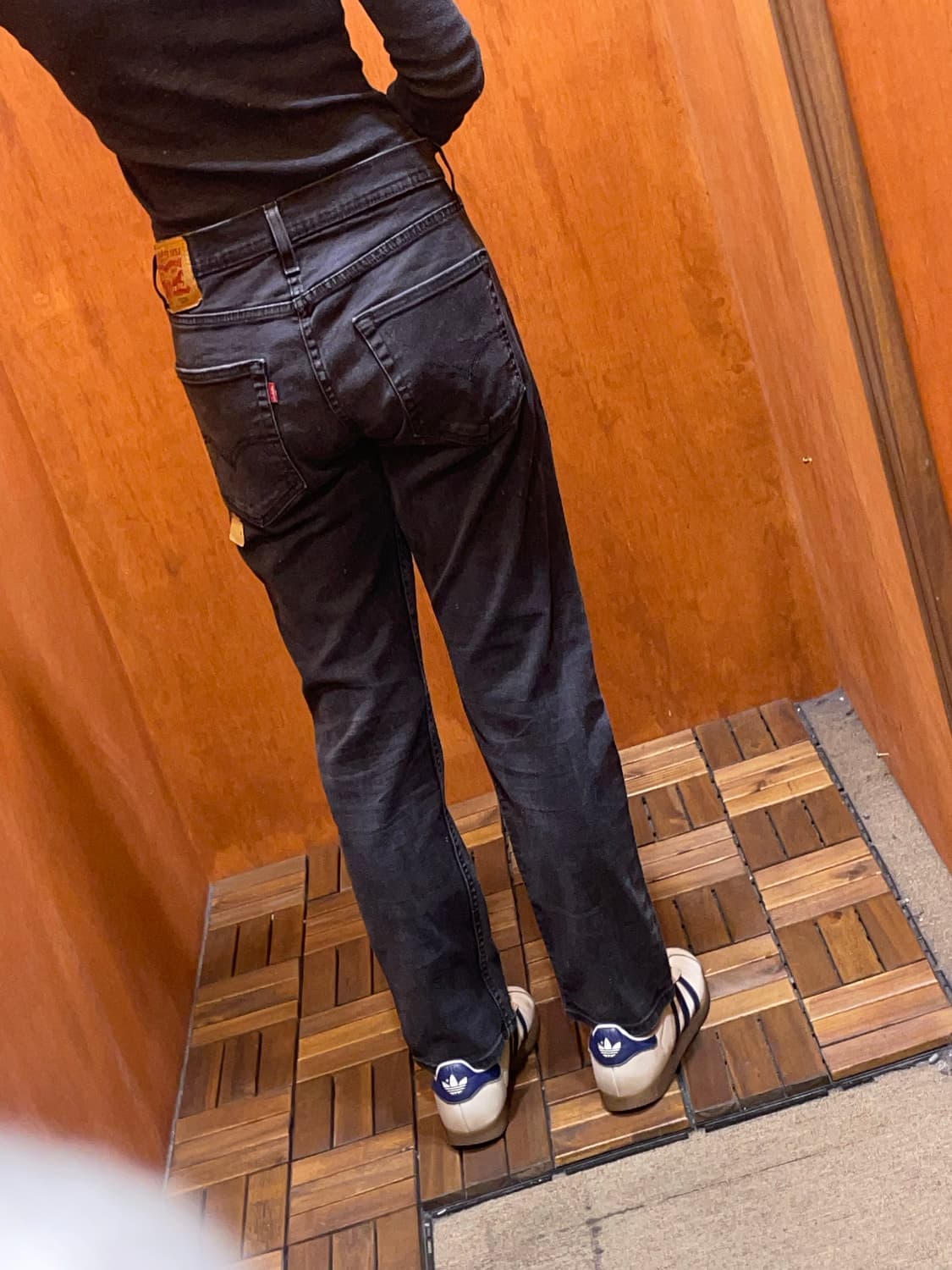 (32) Levi's 502 (리바이스 스트레이트 블랙 데님) 상품이미지1