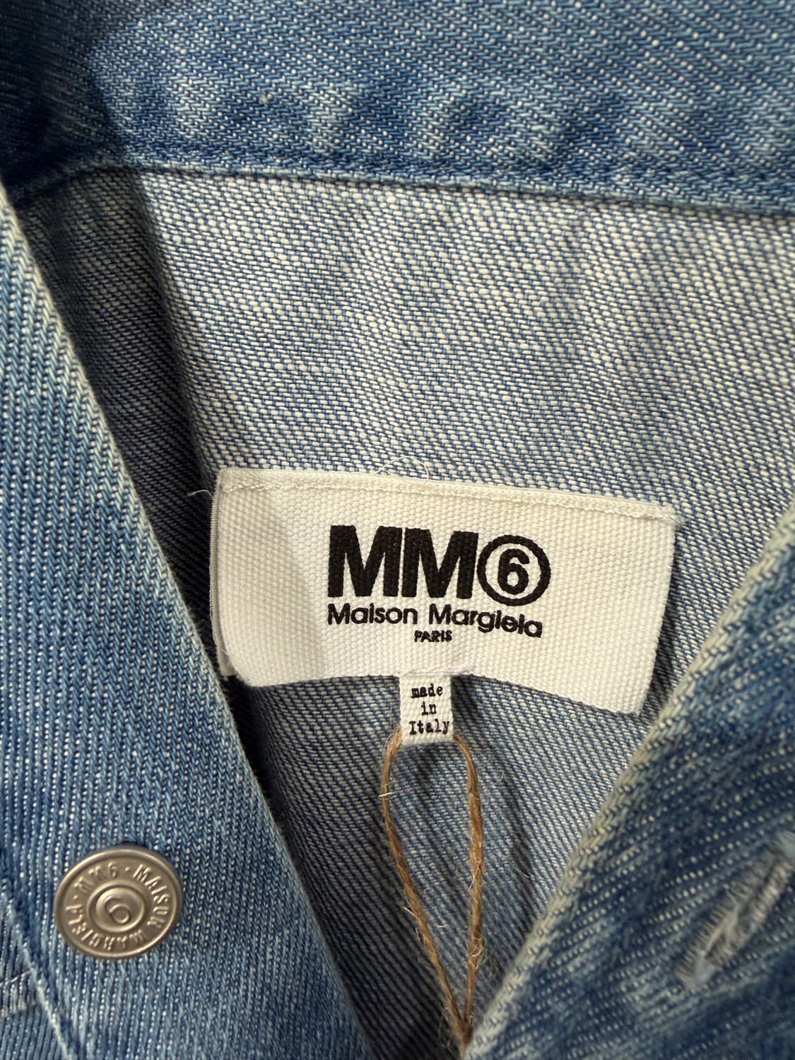 MM6 메종 마르지엘라 컷오프 데님 셔츠 상품이미지8