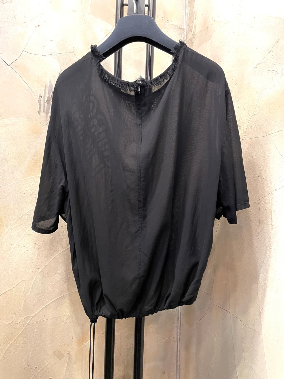 타임 시스루 반팔 블라우스 55~66 상품이미지8