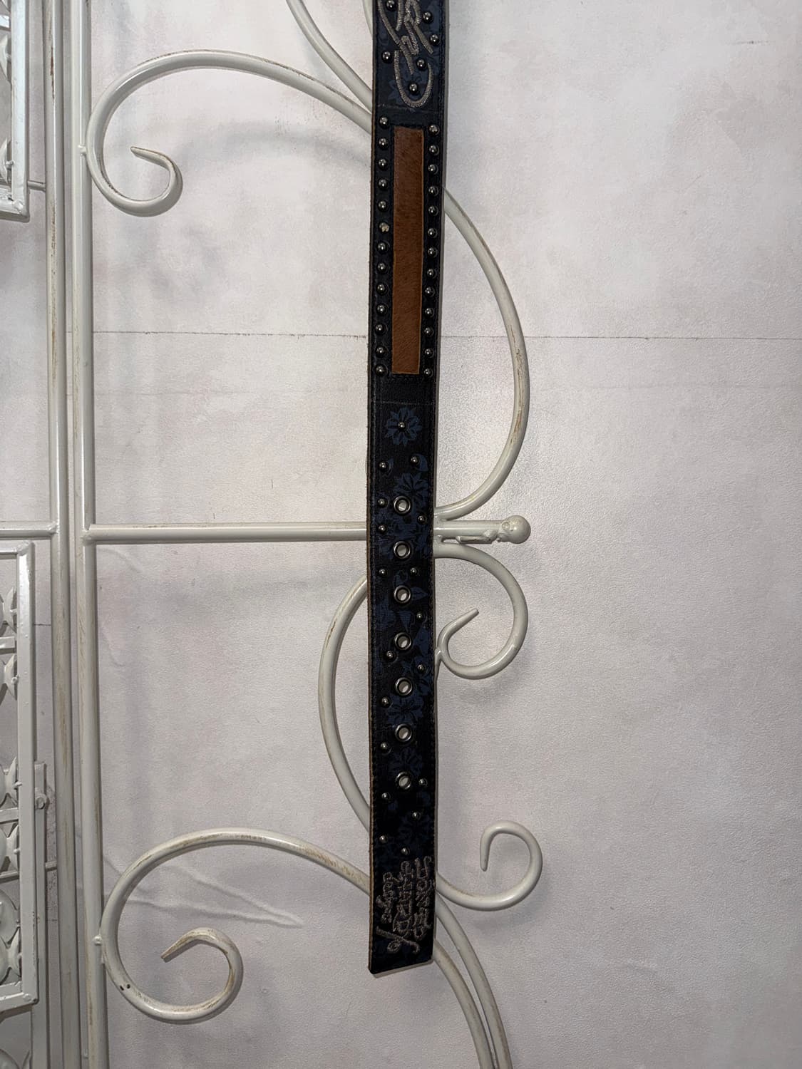 Ed Hardy oriental flower calf fur belt 상품이미지8