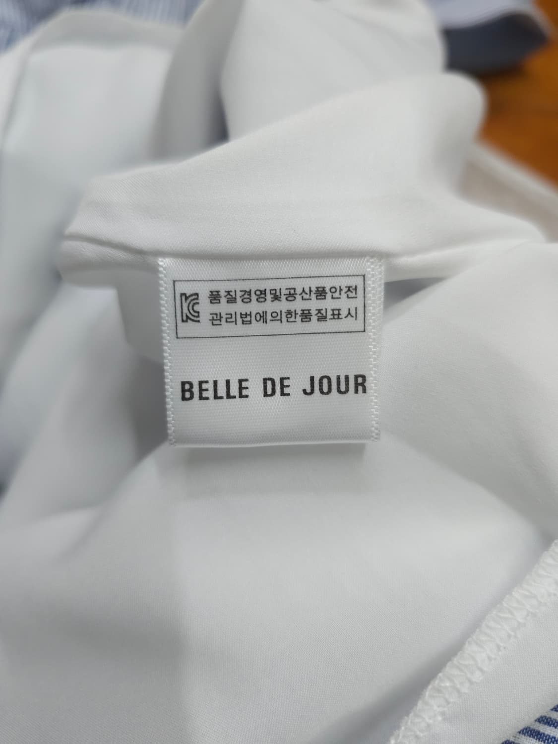 BELLE DE JOUR 세일러카라 시어서커 롱원피스 상품이미지7