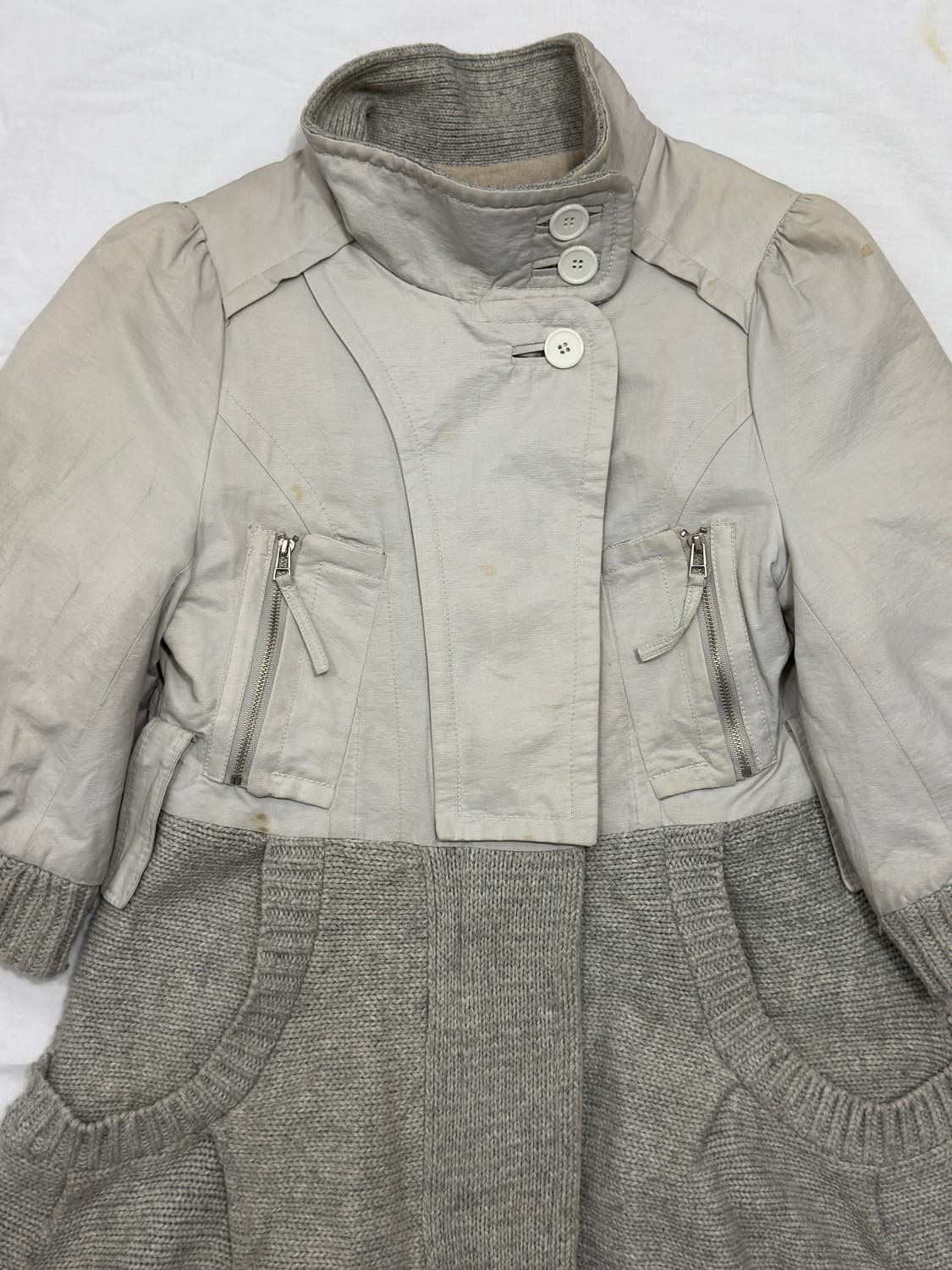hanii y knit detail twoway jacket 상품이미지3