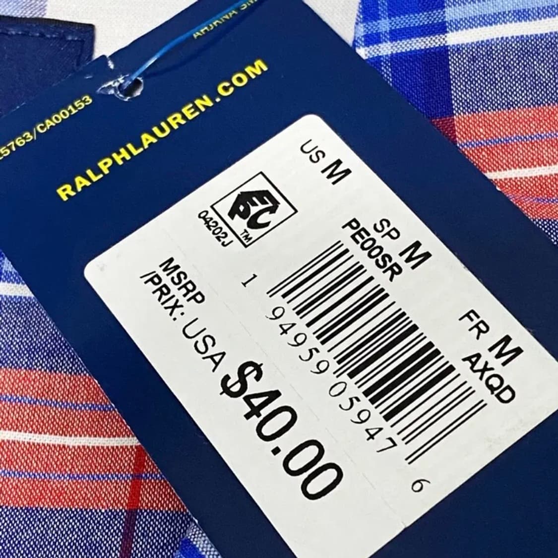 [정품] POLO 폴로랄프로렌 플레이드체크 오픈칼라 반팔셔츠M(새제품) 상품이미지8