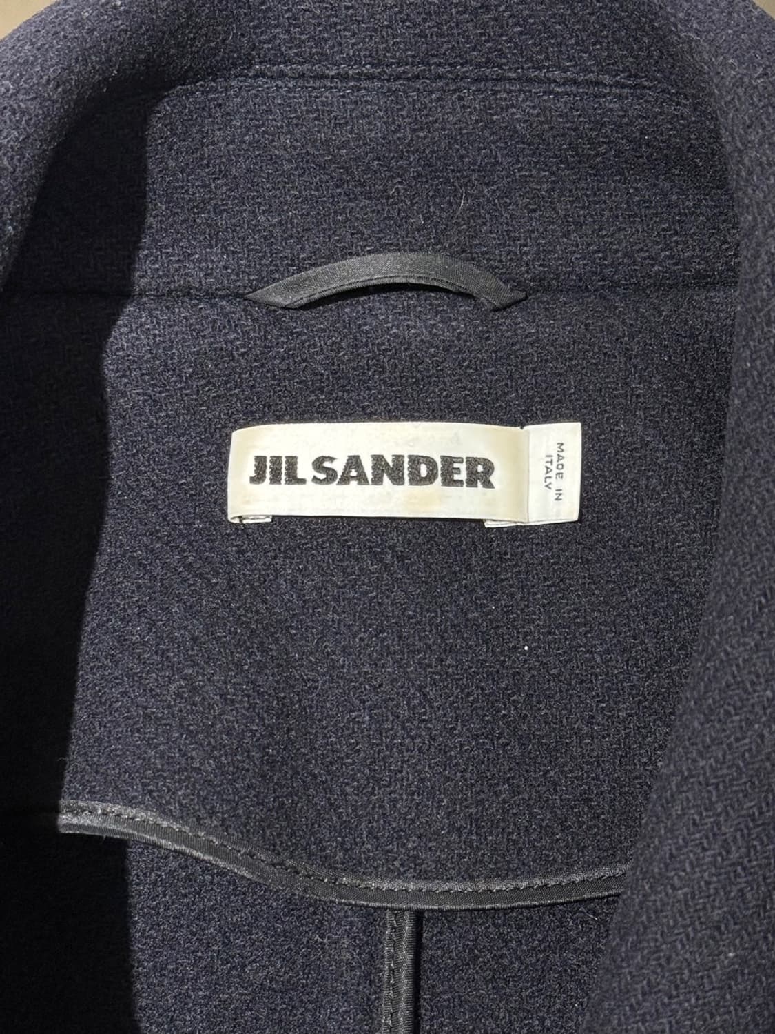 질샌더 네이비 히든버튼 도하 코트  상품이미지7