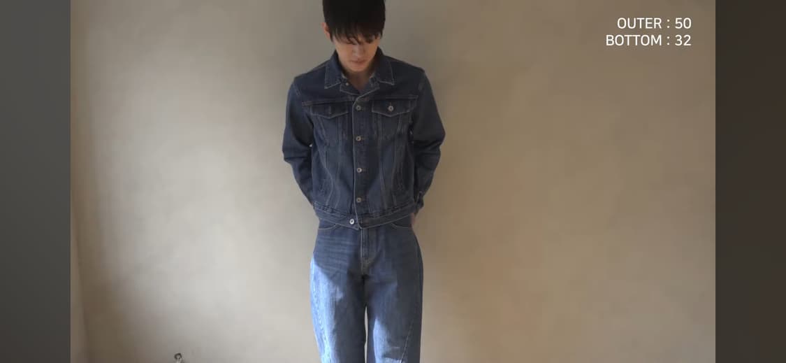 강정석 type 01 데님자켓 50사이즈 상품이미지1