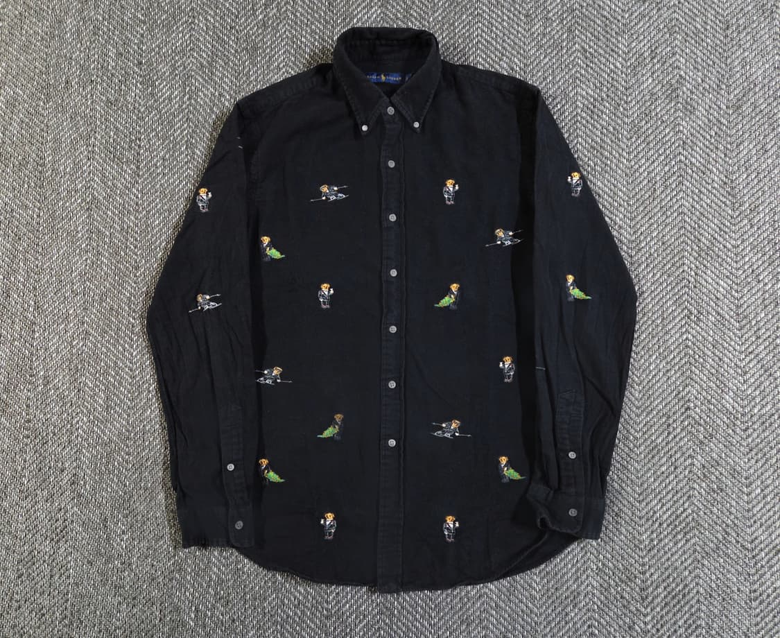 폴로 랄프로렌 멀티 베어 블랙 셔츠 상품이미지2