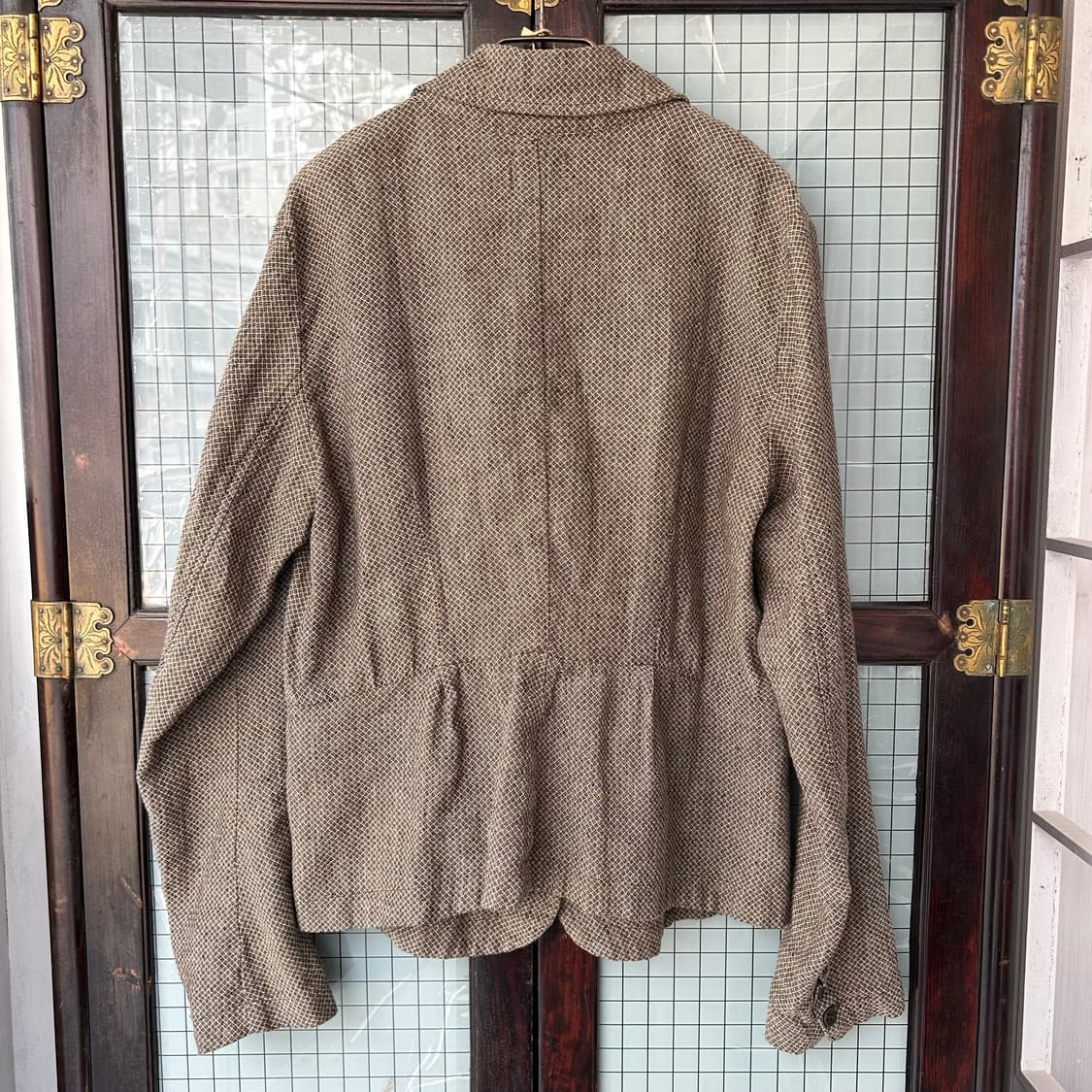 TRANSIT 린넨 체크 자켓 상품이미지5