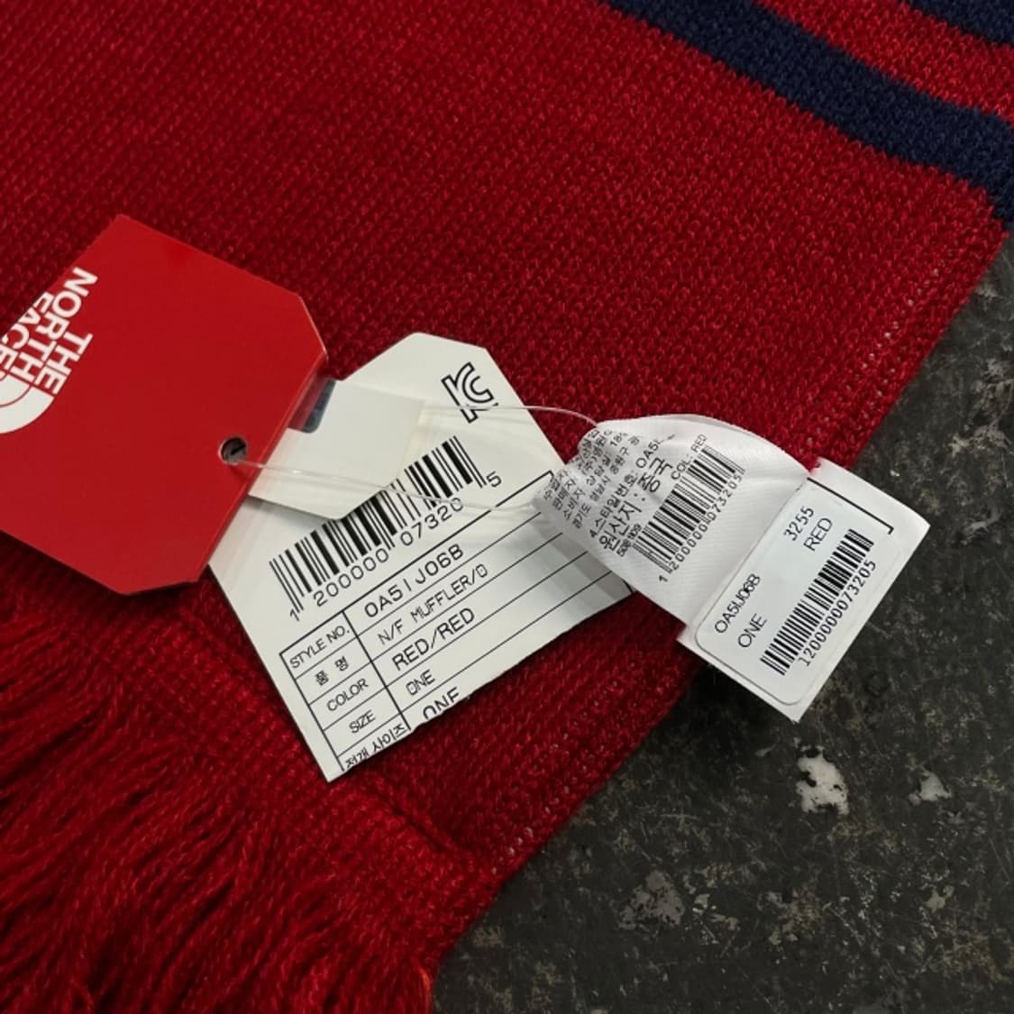 노스페이스 팀 코리아 머플러 새상품  상품이미지3